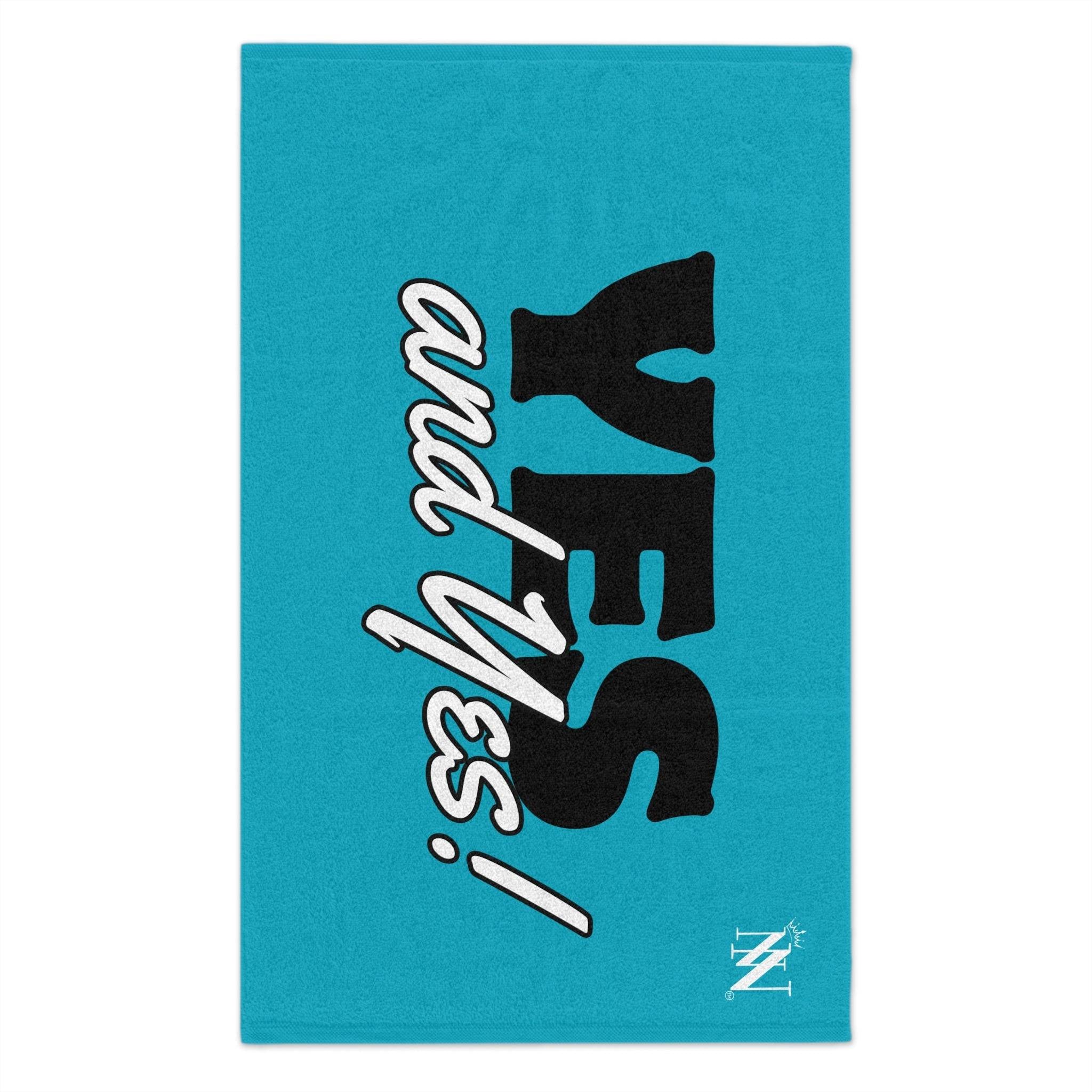 Yes and Yes! Teal Mix & Match Soft Sex Towels | Naughty Lovers’ Gifts