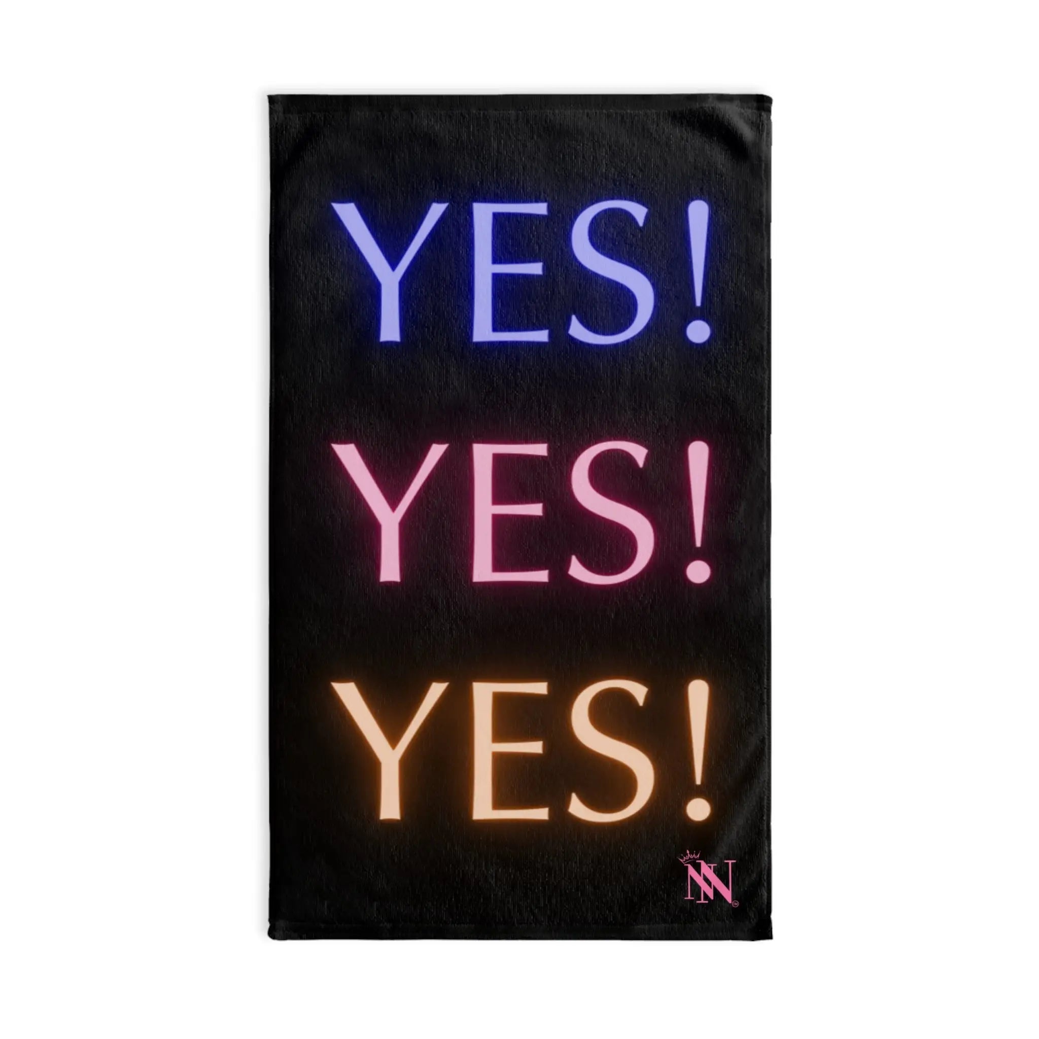 Yes! Yes! Yes! Black | Mix & Match Original Fun-Flirty Lovers’ Towels