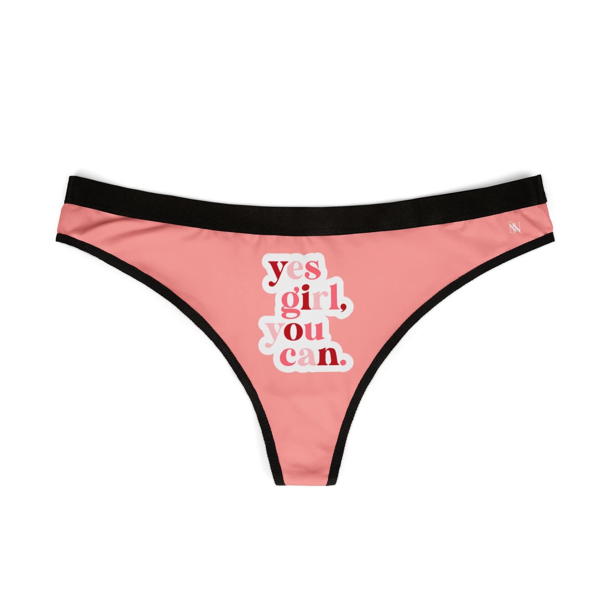 Yes Girl You Can | Mix & Match Women’s Fun-Flirty Lovers’ Thongs
