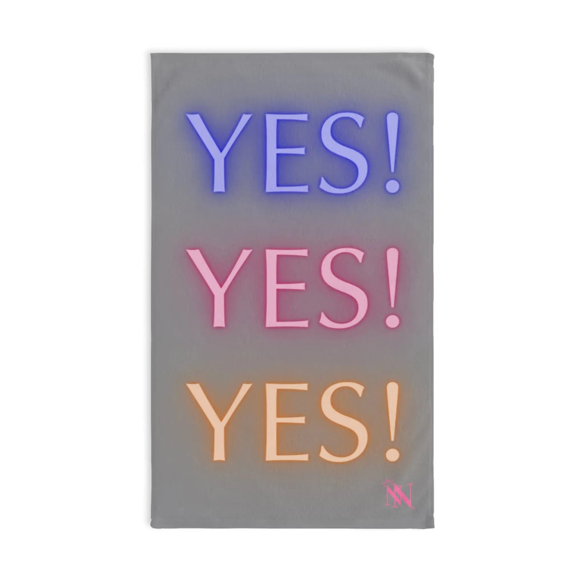 Yes! Yes! Yes! Grey | Mix & Match Original Fun-Flirty Lovers’ Towels