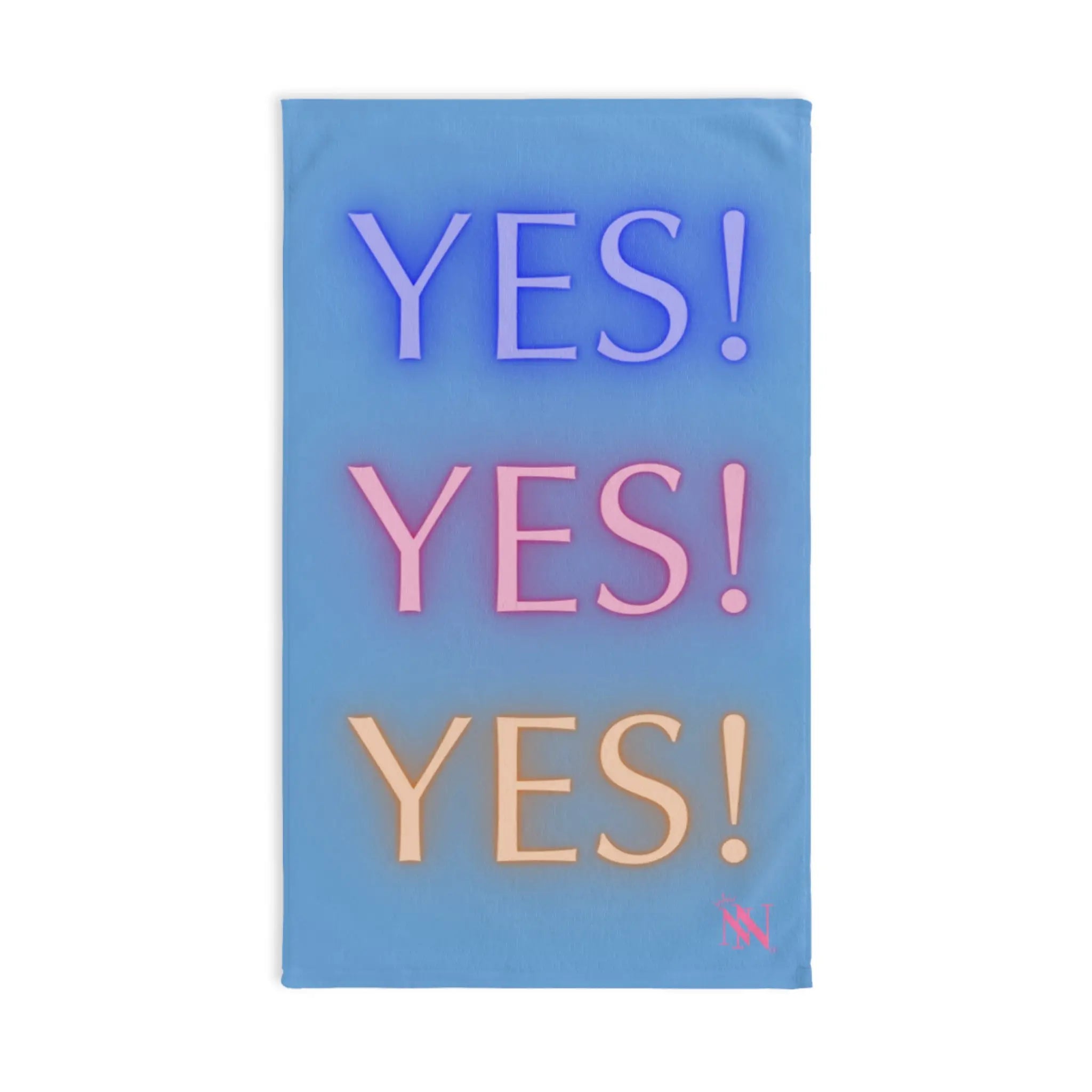 Yes! Yes! Yes! Light Blue | Mix & Match Original Fun-Flirty Lovers’ Towels