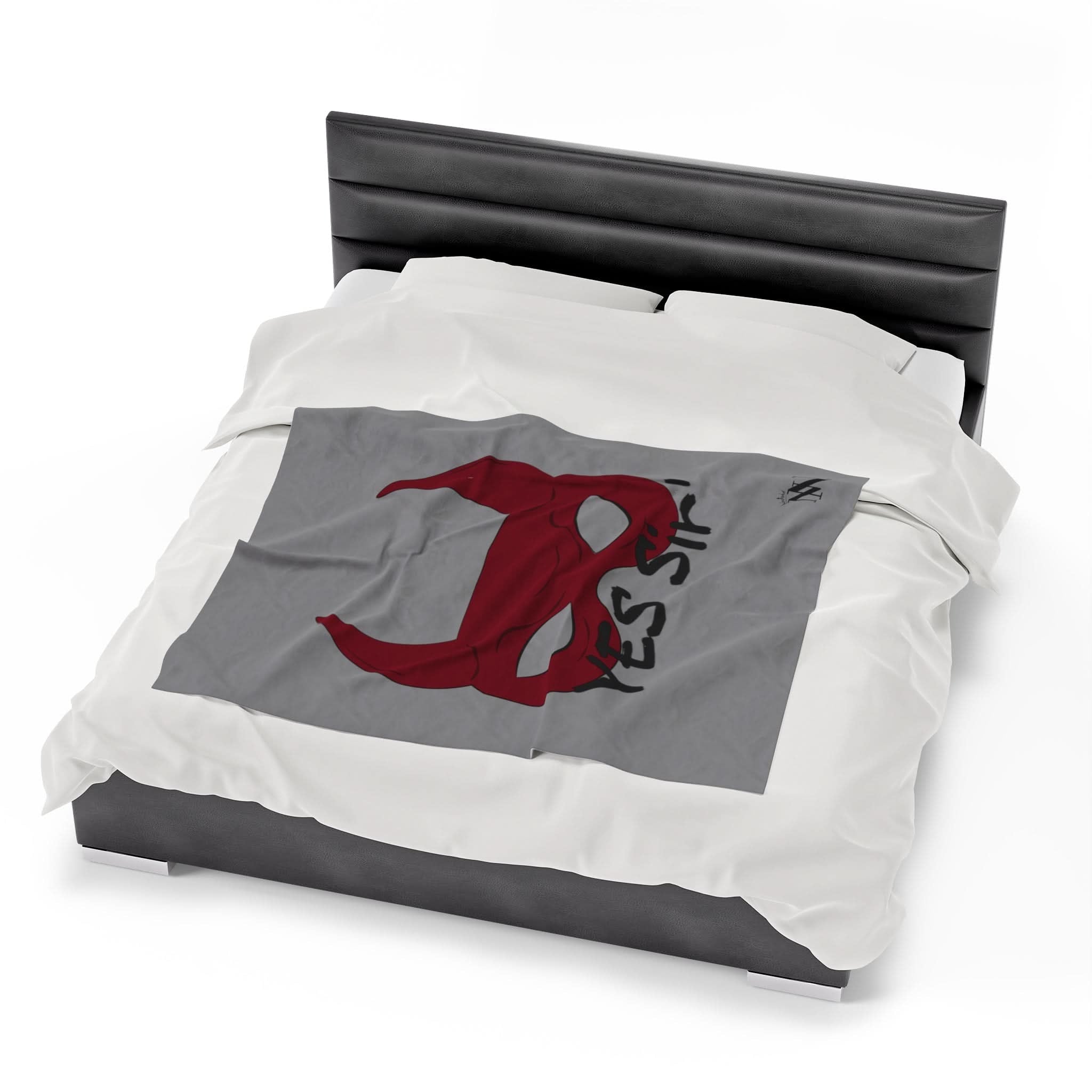 Yes Sir’ Grey | Mix & Match Soft Fun-Flirty Lovers’ Blankets