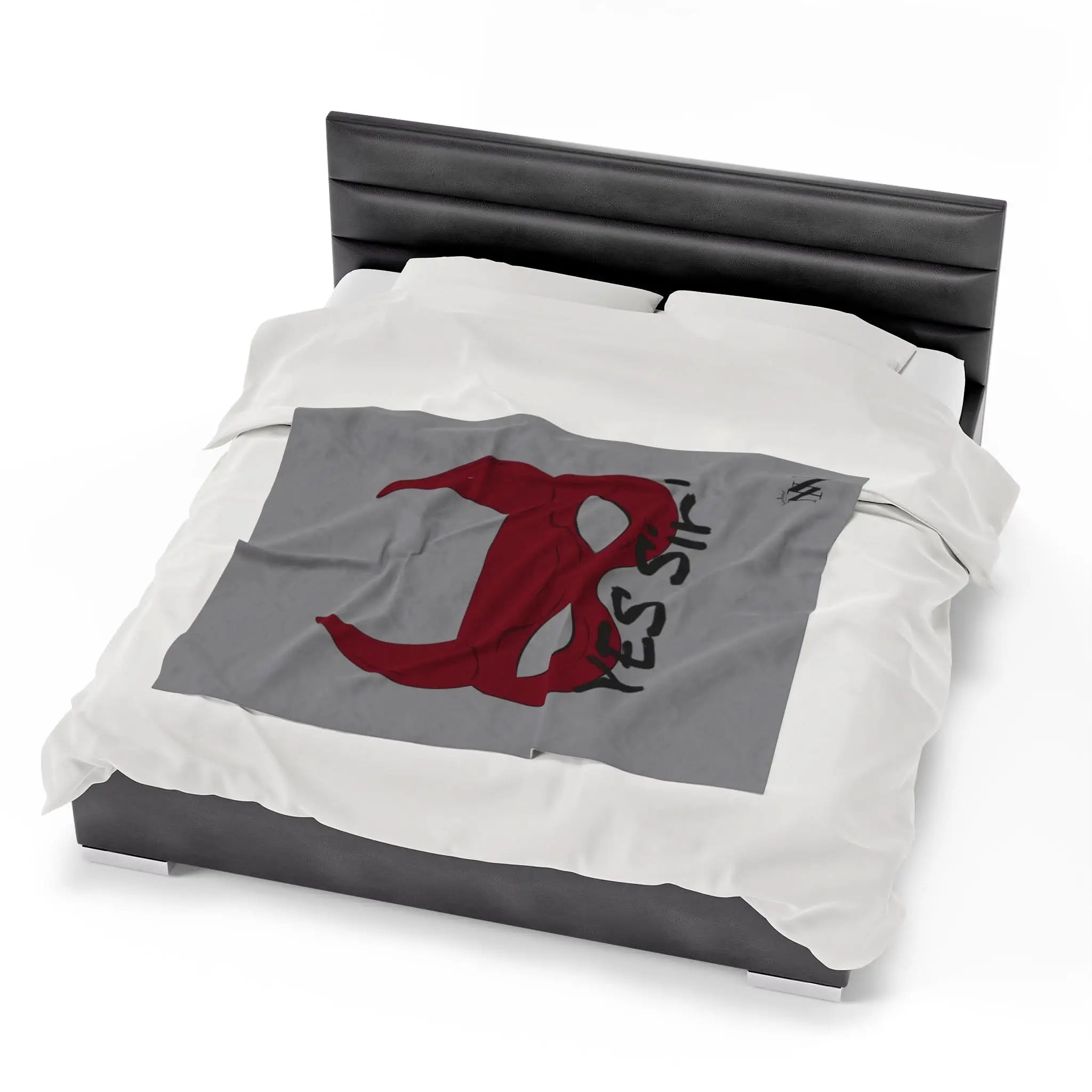 Yes Sir’ Grey | Mix & Match Soft Fun-Flirty Lovers’ Blankets