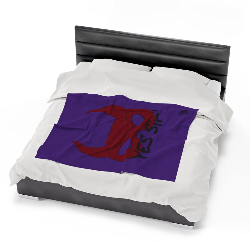 Yes Sir’ Purple | Mix & Match Soft Fun-Flirty Lovers’ Blankets