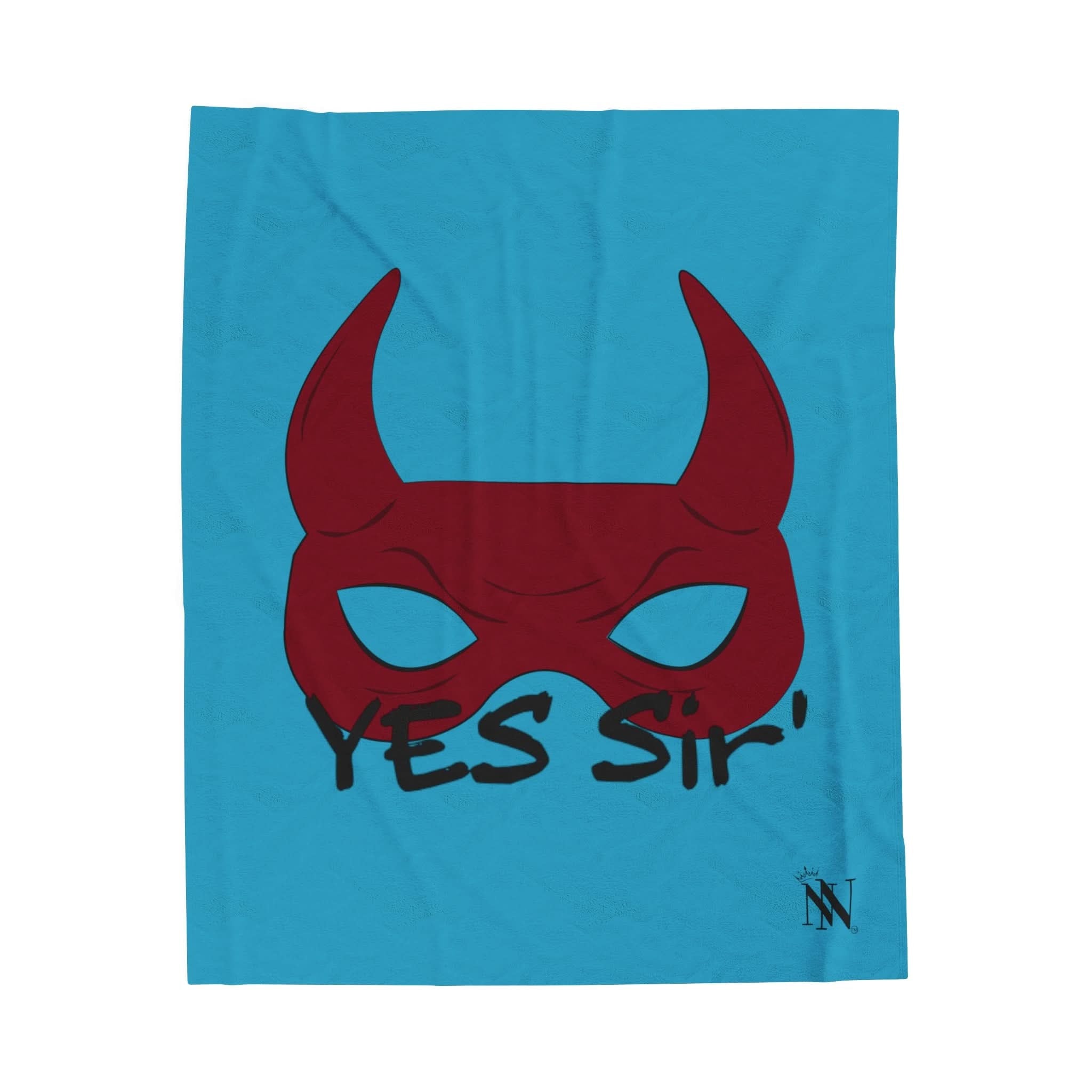 Yes Sirā Teal | Mix & Match Soft Fun-Flirty Loversā Blankets