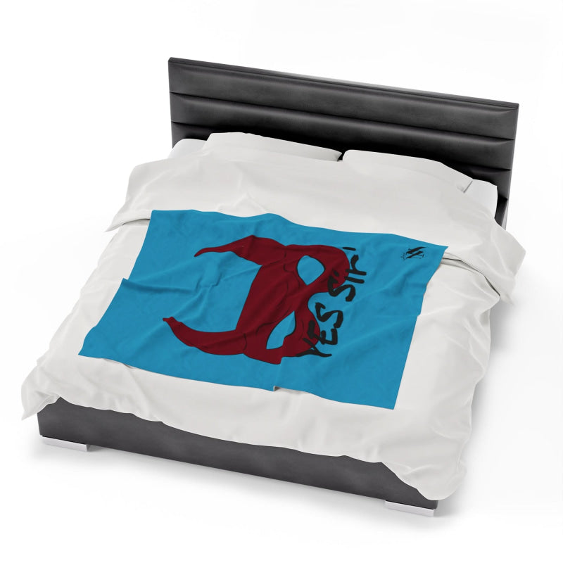 Yes Sir’ Teal | Mix & Match Soft Fun-Flirty Lovers’ Blankets