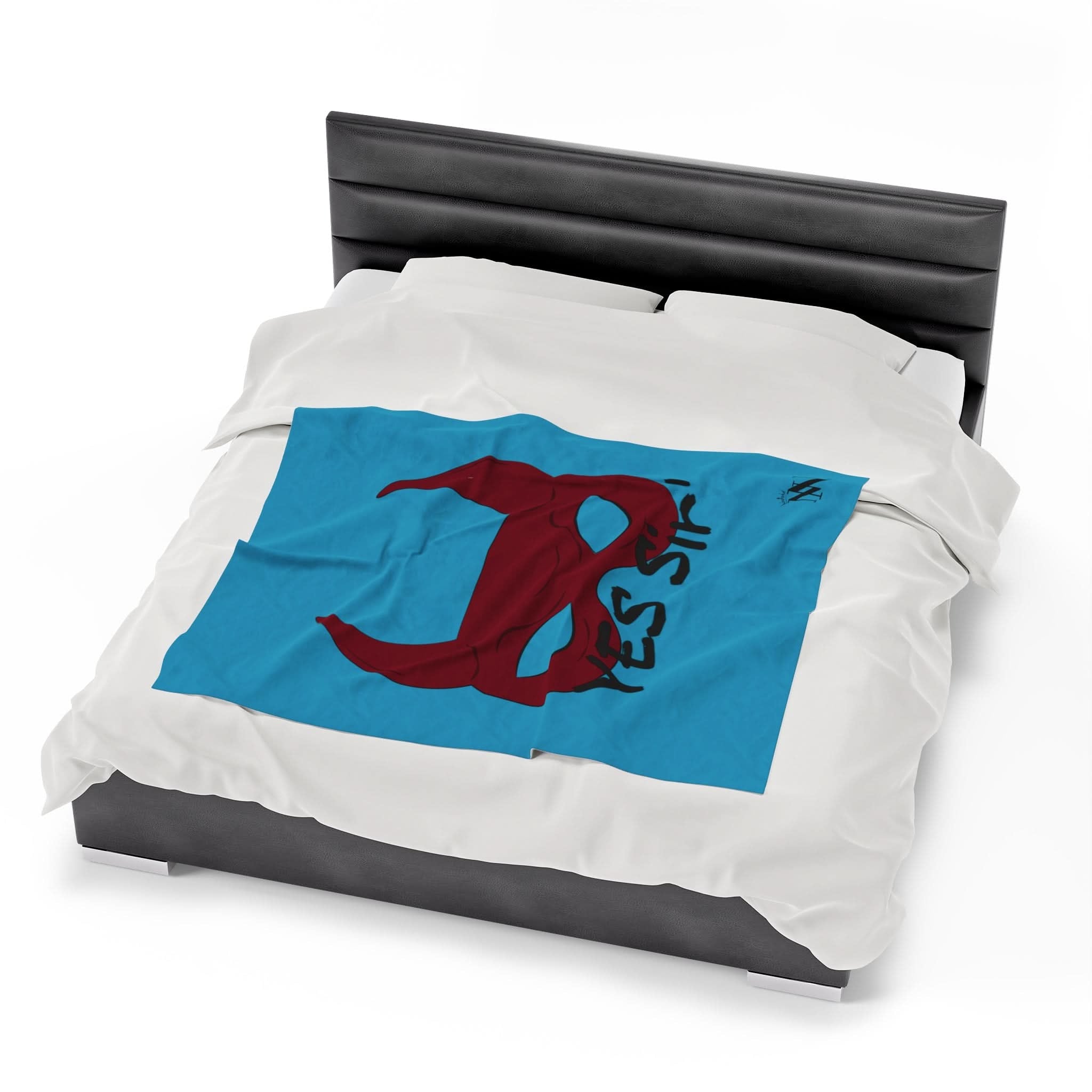Yes Sirā Teal | Mix & Match Soft Fun-Flirty Loversā Blankets