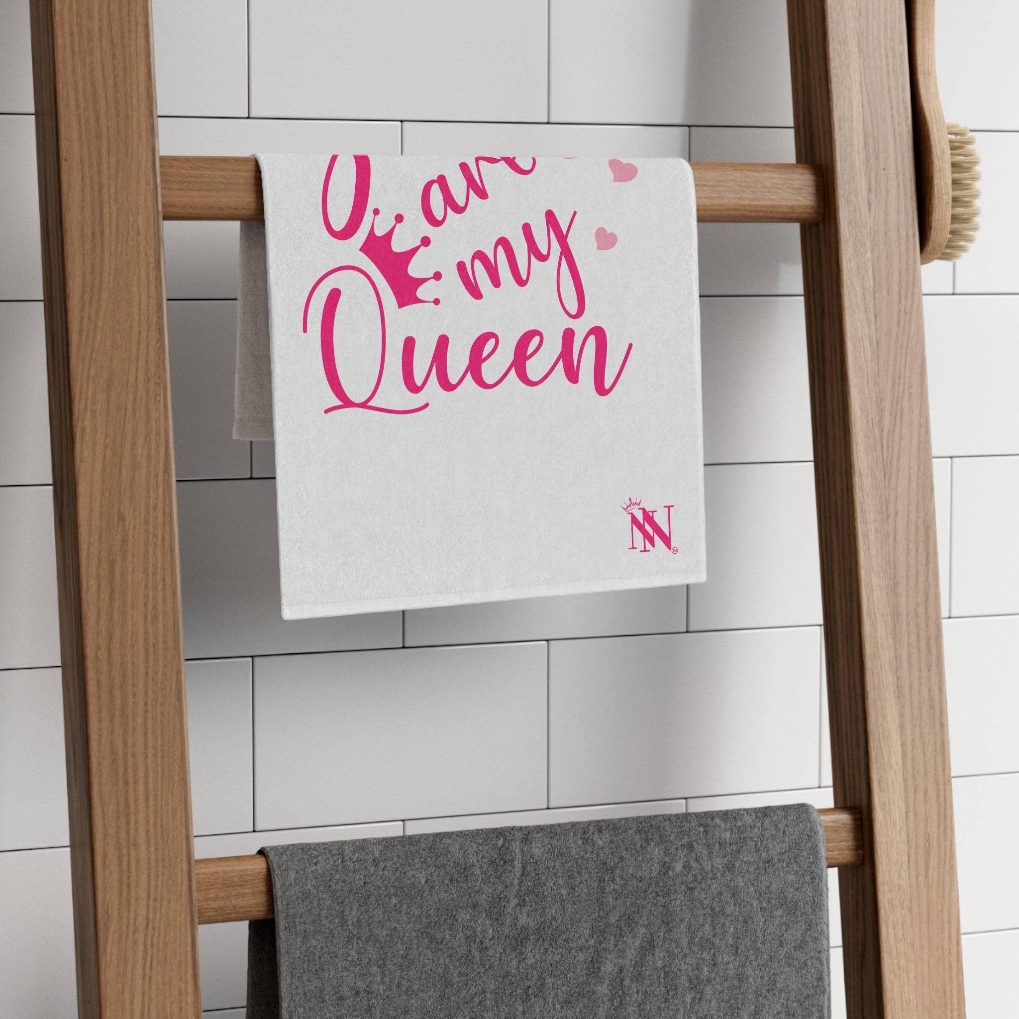 You Are My Queen White | Mix & Match Soft Fun-Flirty Lovers’ Towels