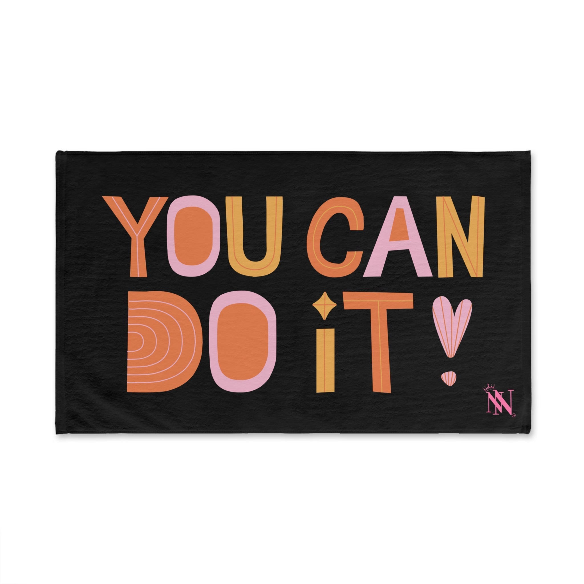 You Can Do It Boho Black | Mix & Match Original Fun-Flirty Lovers’ Towels