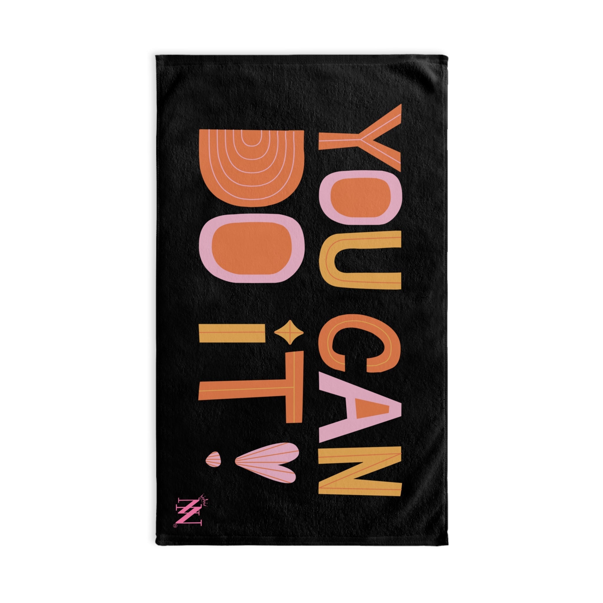 You Can Do It Boho Black | Mix & Match Original Fun-Flirty Lovers’ Towels