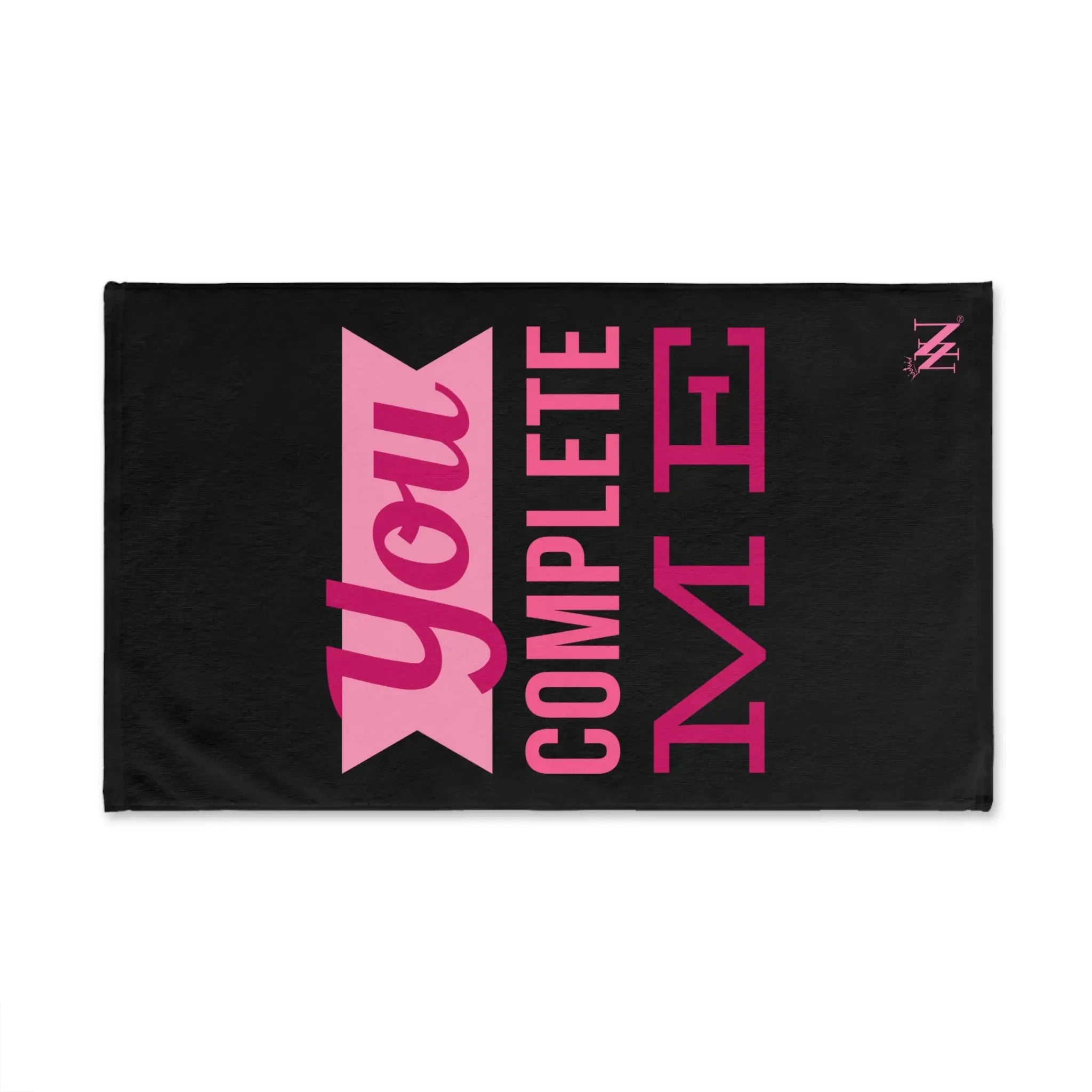 You Complete Me Black | Mix & Match Original Fun-Flirty Lovers’ Towels