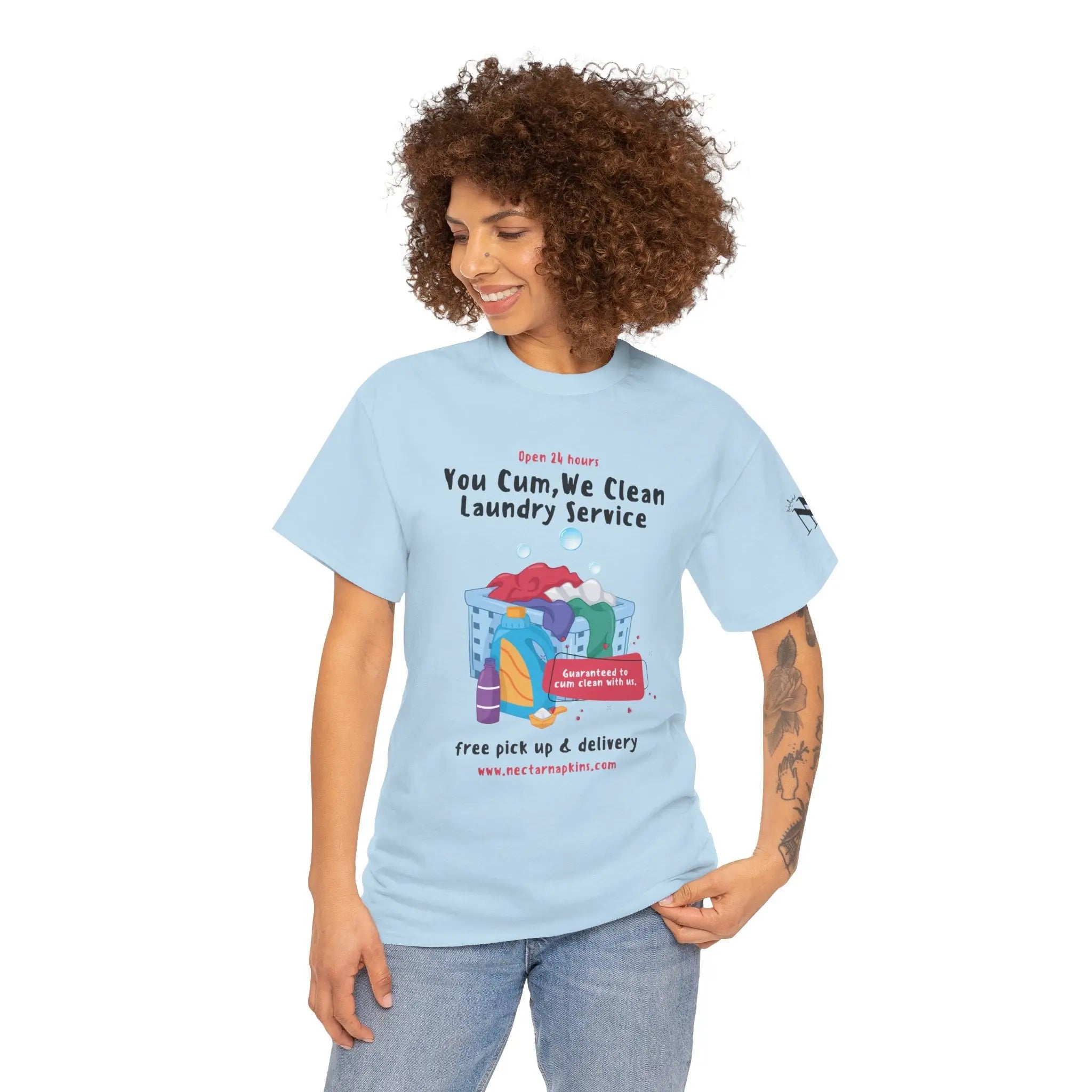 You Cum We Clean | Mix & Match 100% Cotton Unisex Fun-Flirty Lovers’ Tees
