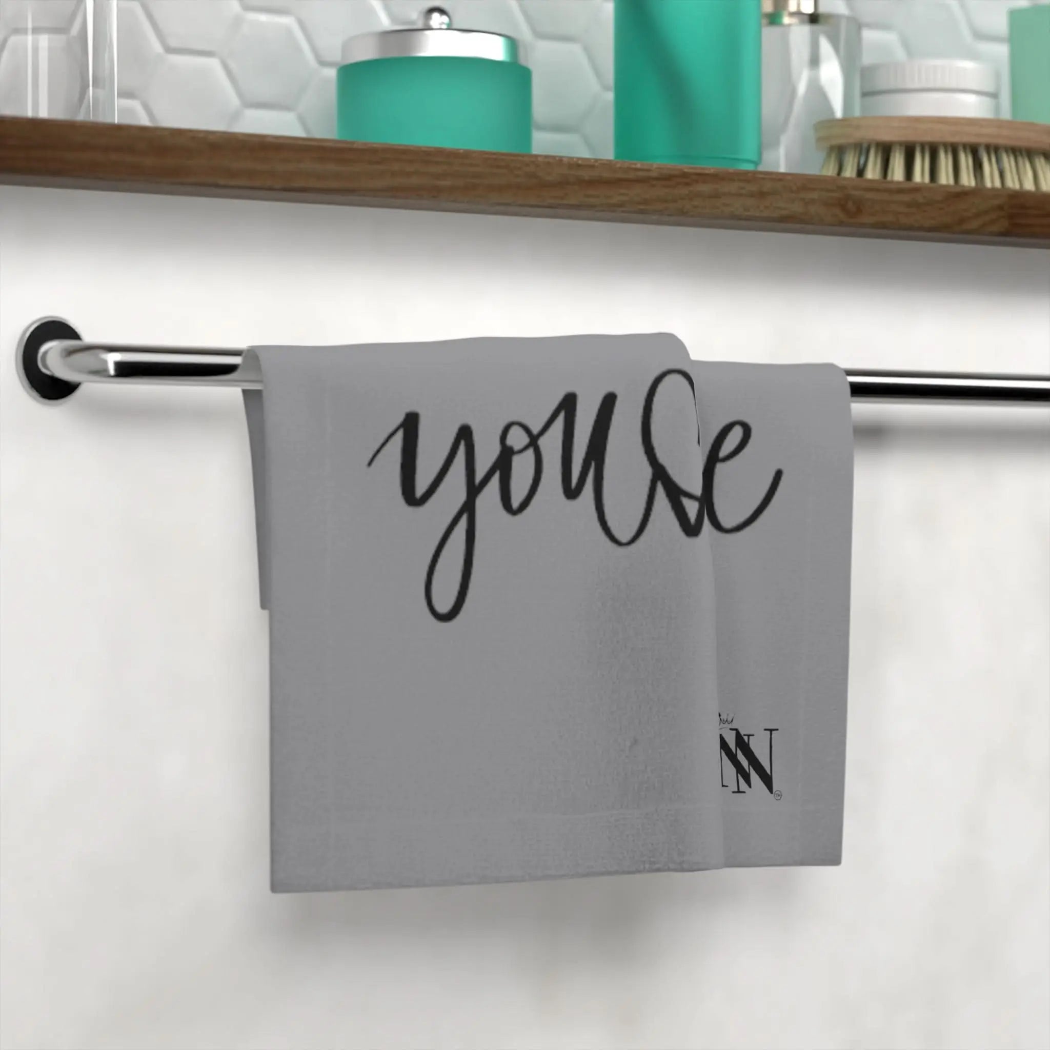 You Love Me Grey | Mix & Match Lils’ Fun-Flirty Lovers’ Towels