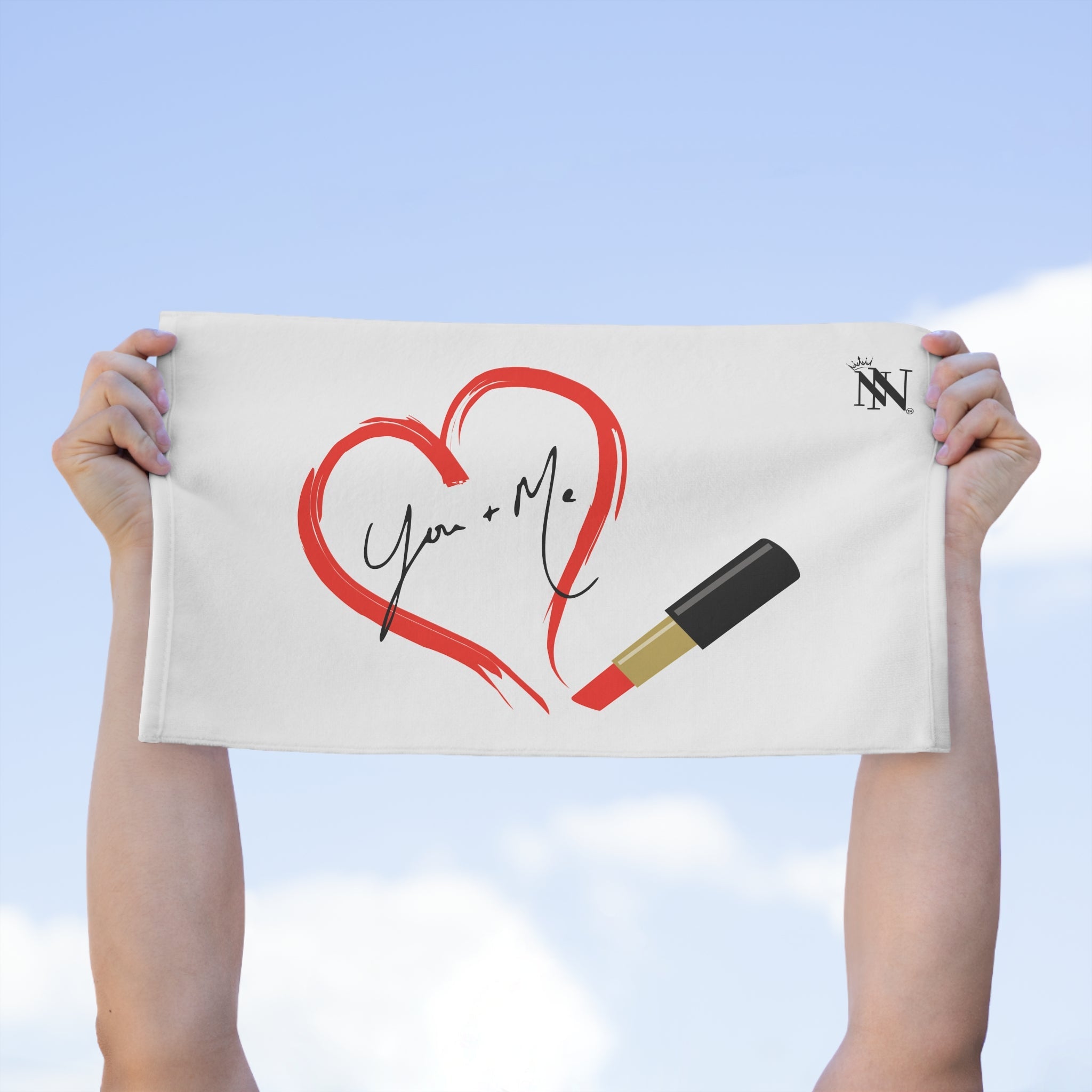 You + Me Lipstick Love | Mix & Match Soft Fun-Flirty Lovers’ Towels