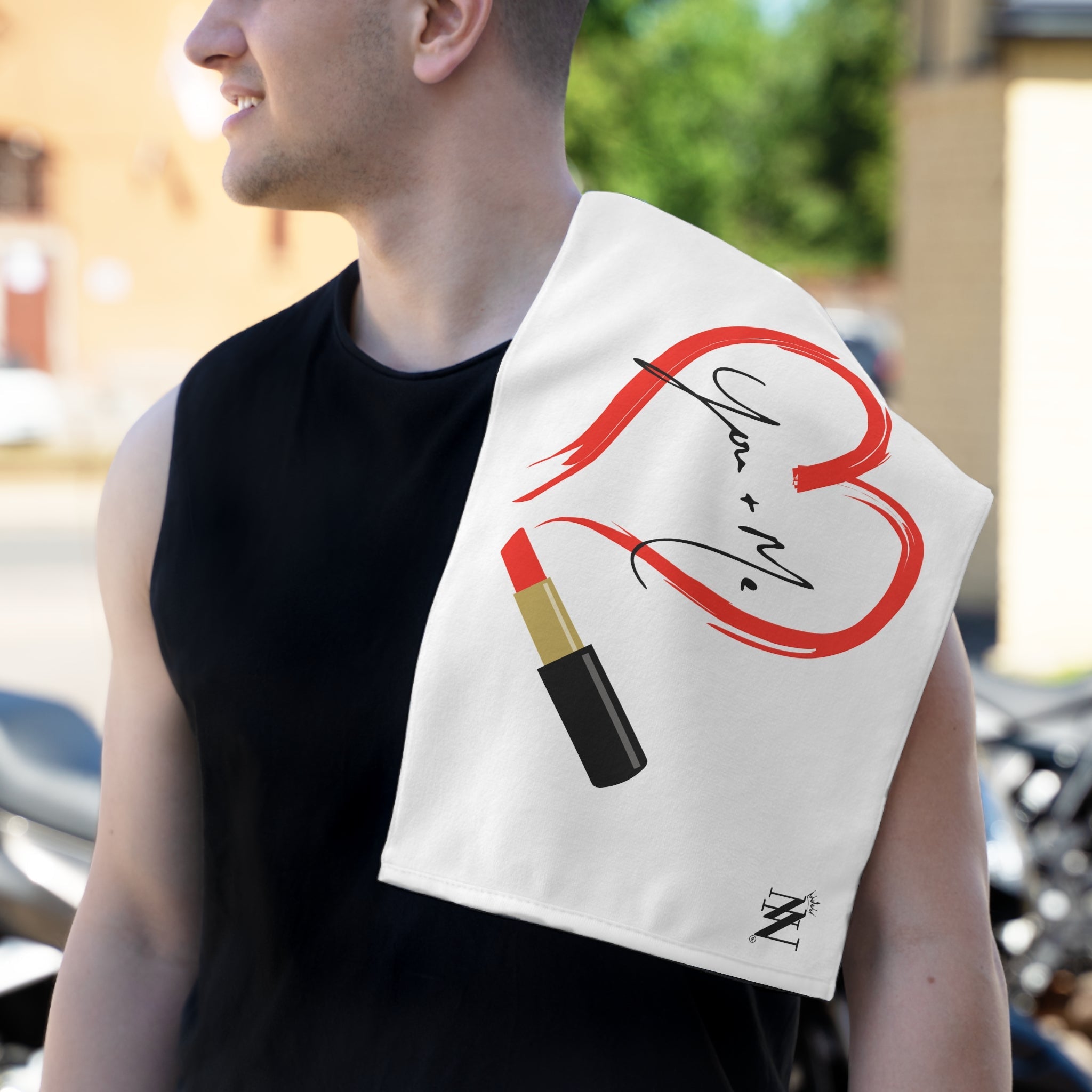 You + Me Lipstick Love | Mix & Match Soft Fun-Flirty Lovers’ Towels