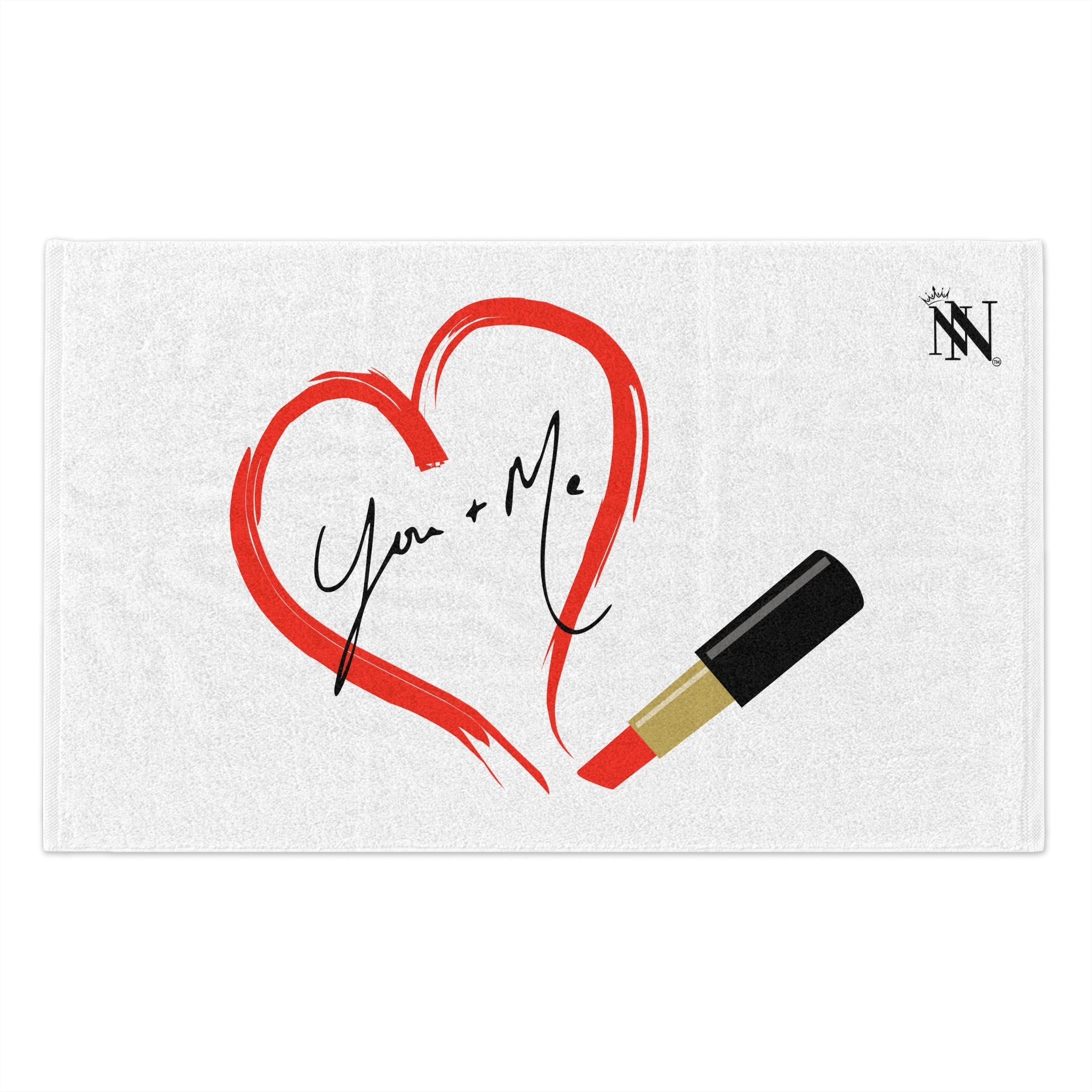 You + Me Lipstick Love | Mix & Match Soft Fun-Flirty Lovers’ Towels