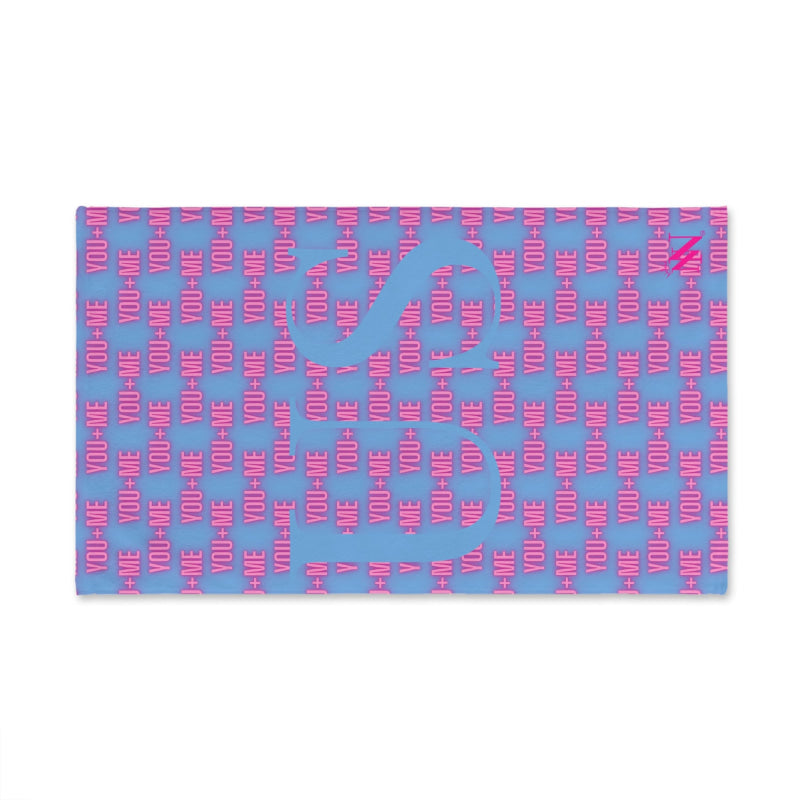 You + Me=US Light Blue | Mix & Match Soft Fun-Flirty Lovers’ Towels