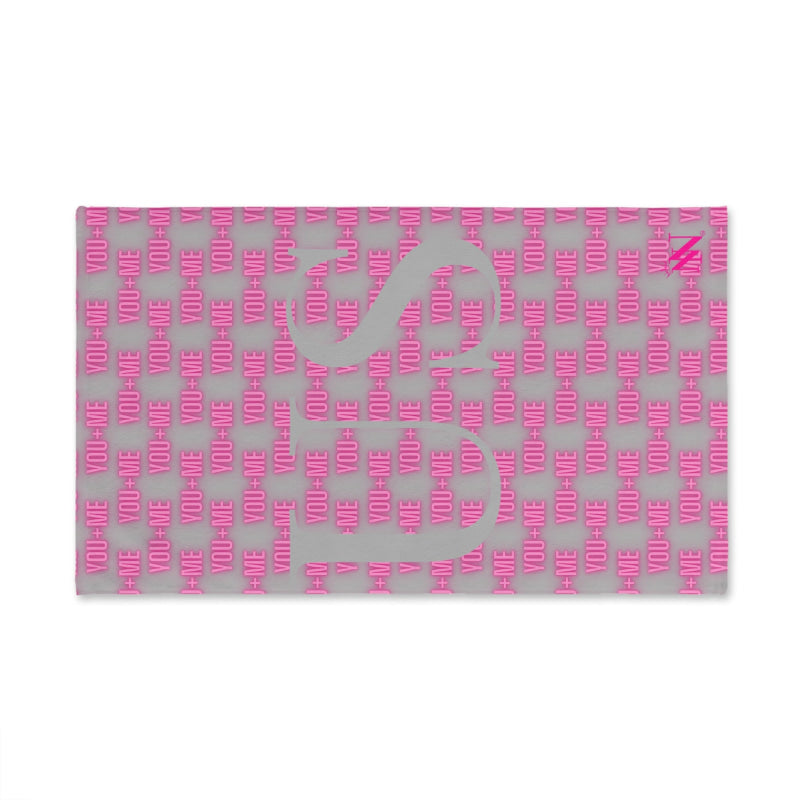 You + Me=US Light Grey | Mix & Match Soft Fun-Flirty Lovers’ Towels