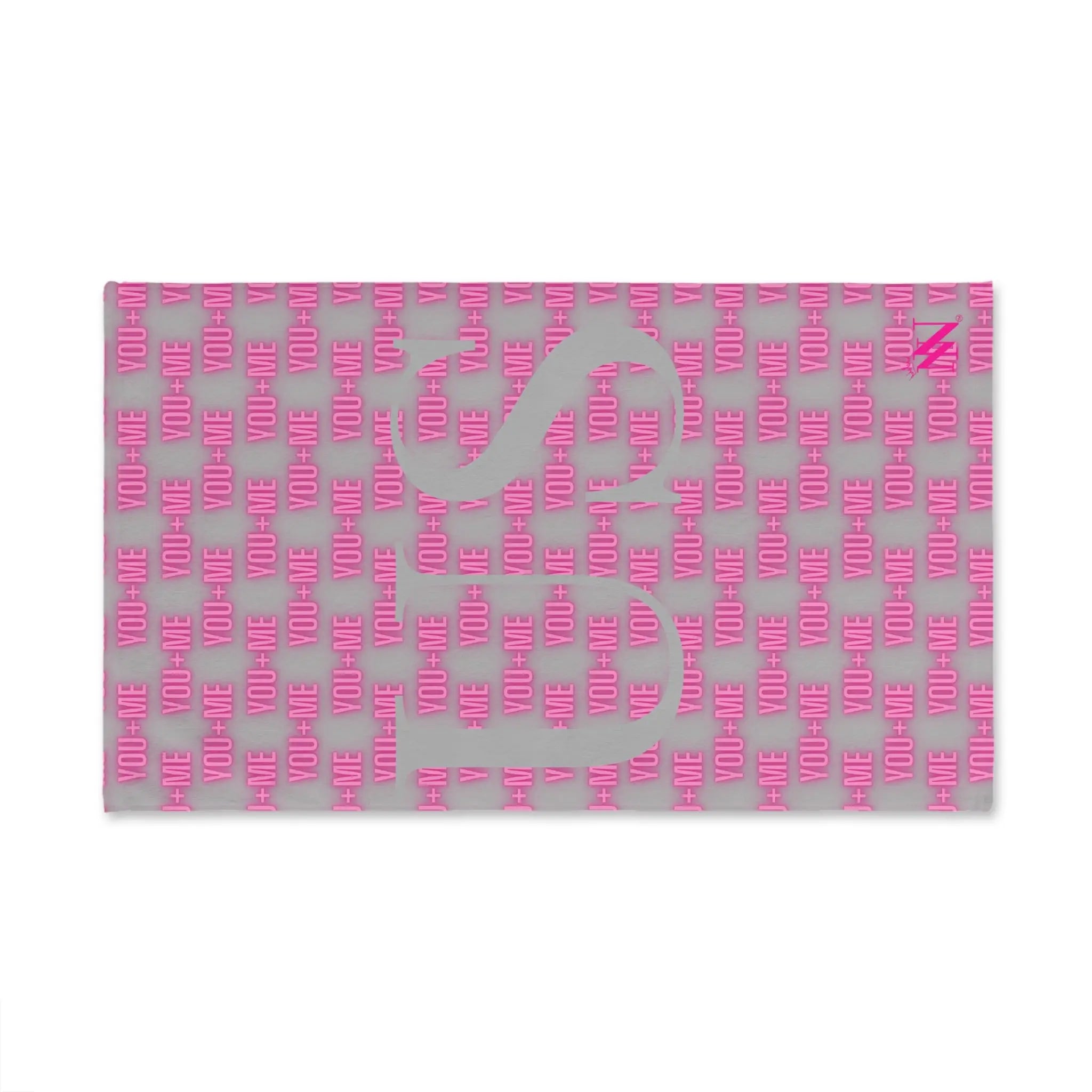 You + Me=US Light Grey | Mix & Match Soft Fun-Flirty Lovers’ Towels