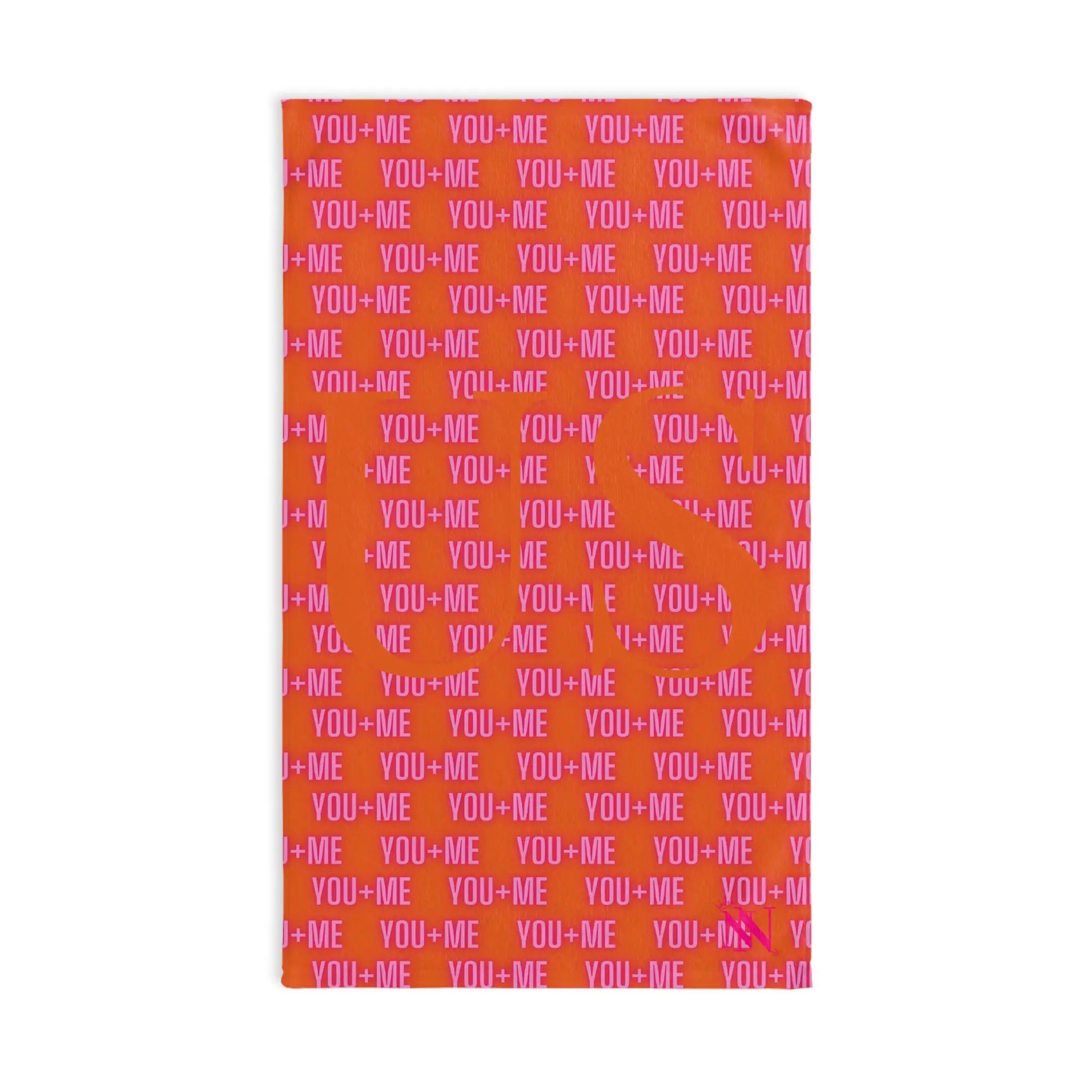 You + Me = US Pink Orange | Mix & Match Original Fun-Flirty Lovers’ Towels
