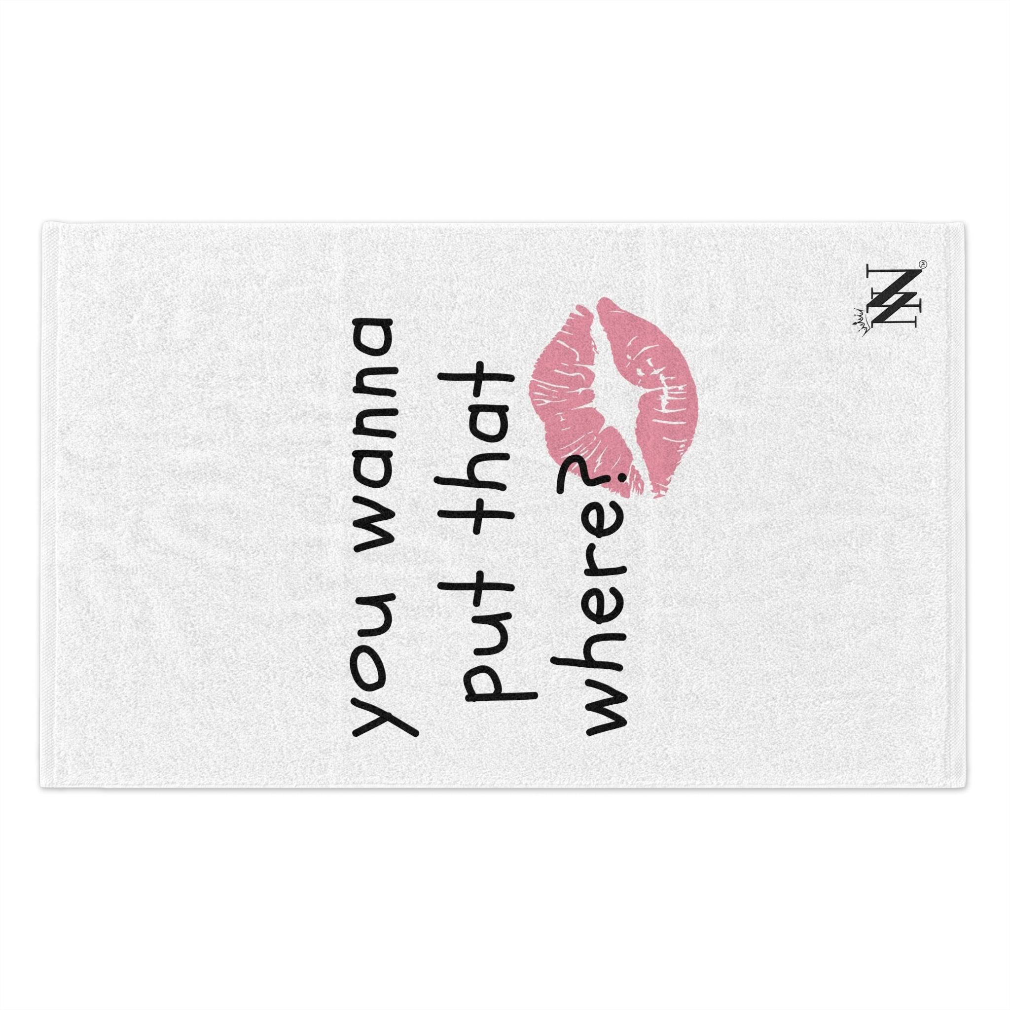 You Wanna Put That Where? | Mix & Match Soft Fun-Flirty Lovers’ Towels