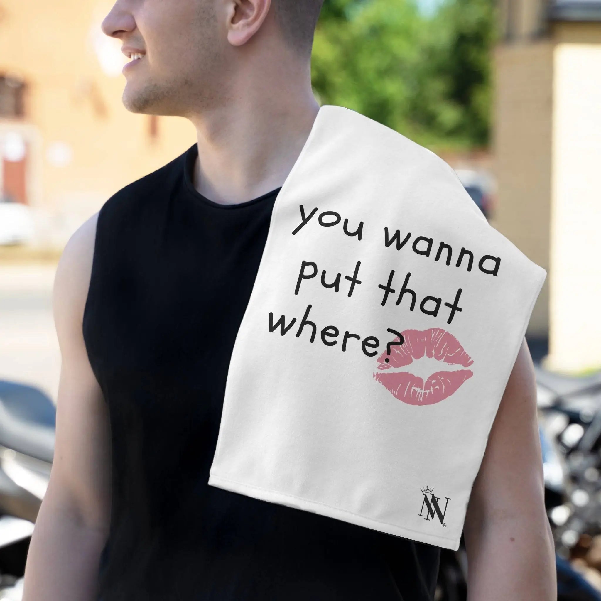 You Wanna Put That Where? | Mix & Match Soft Fun-Flirty Lovers’ Towels