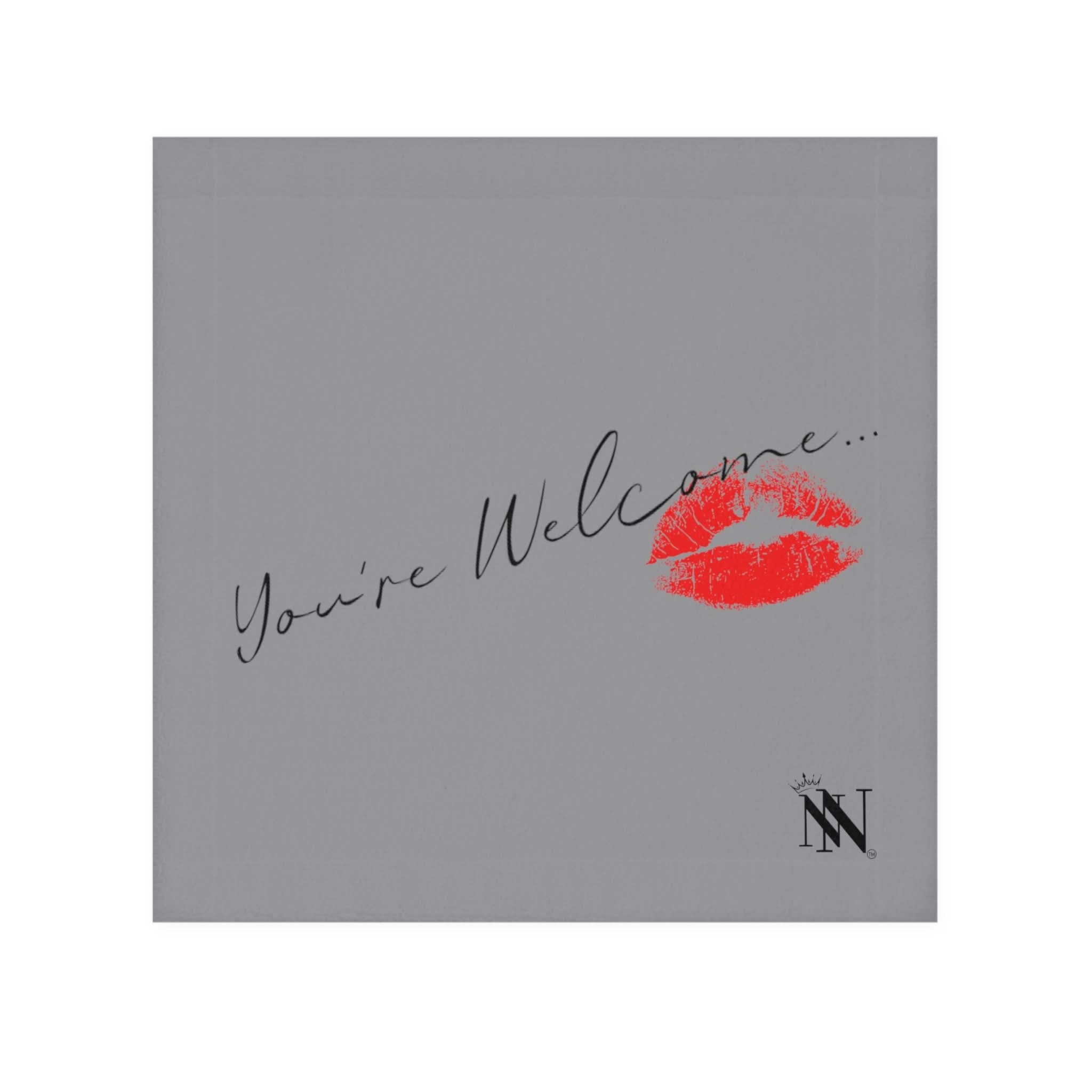 You’re Welcome Grey | Mix & Match Lils’ Fun-Flirty Lovers’ Towels