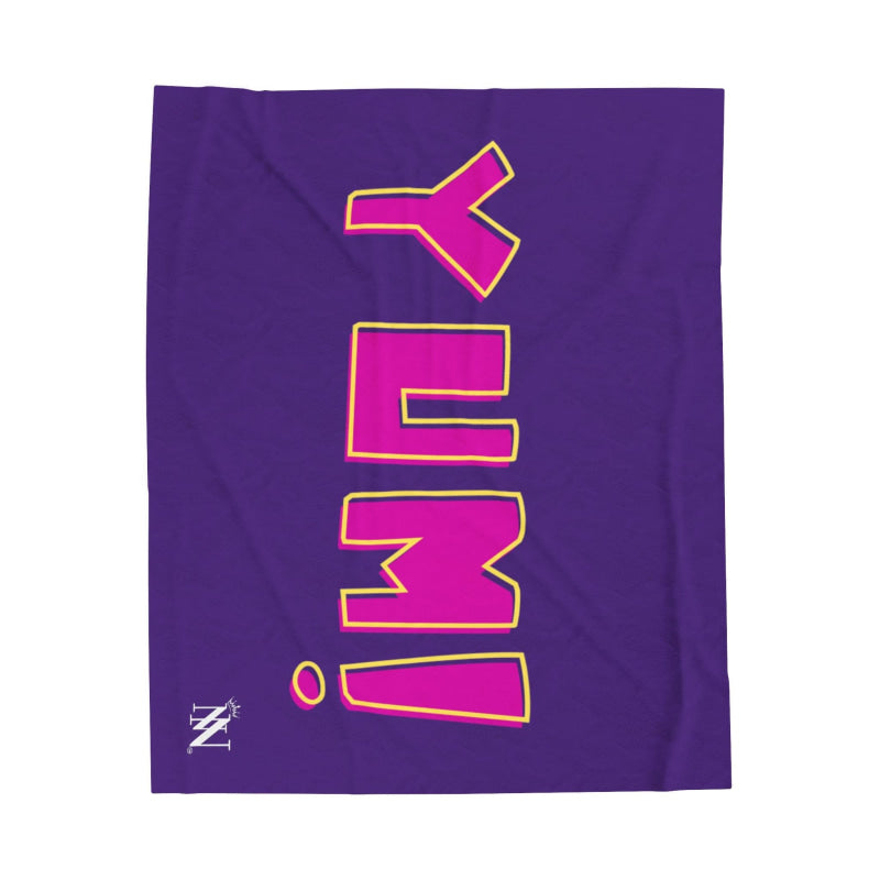 Yum! Purple | Mix & Match Soft Fun-Flirty Lovers’ Blankets