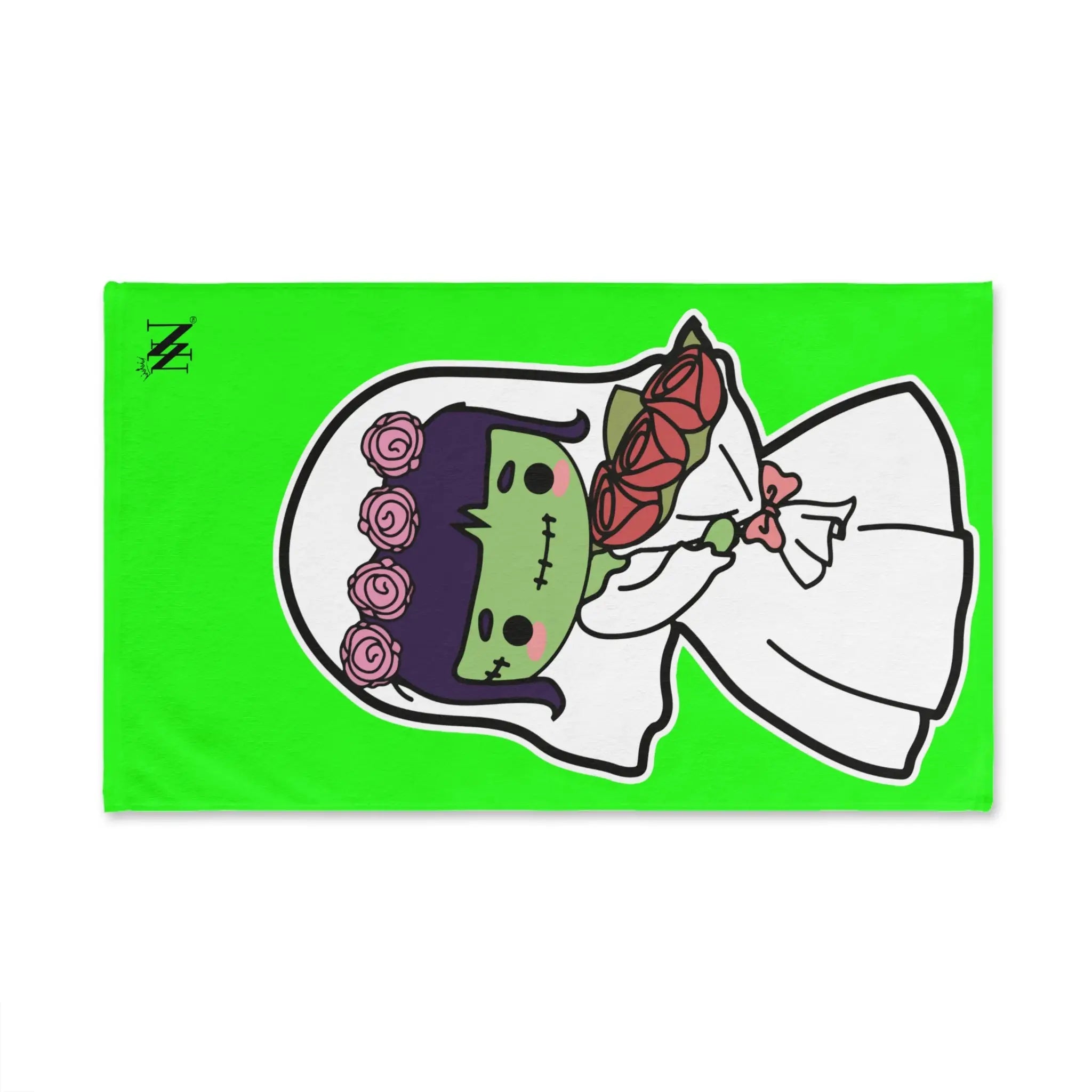 Zombie Bride Neon Green | Mix & Match Original Fun-Flirty Lovers’ Towels