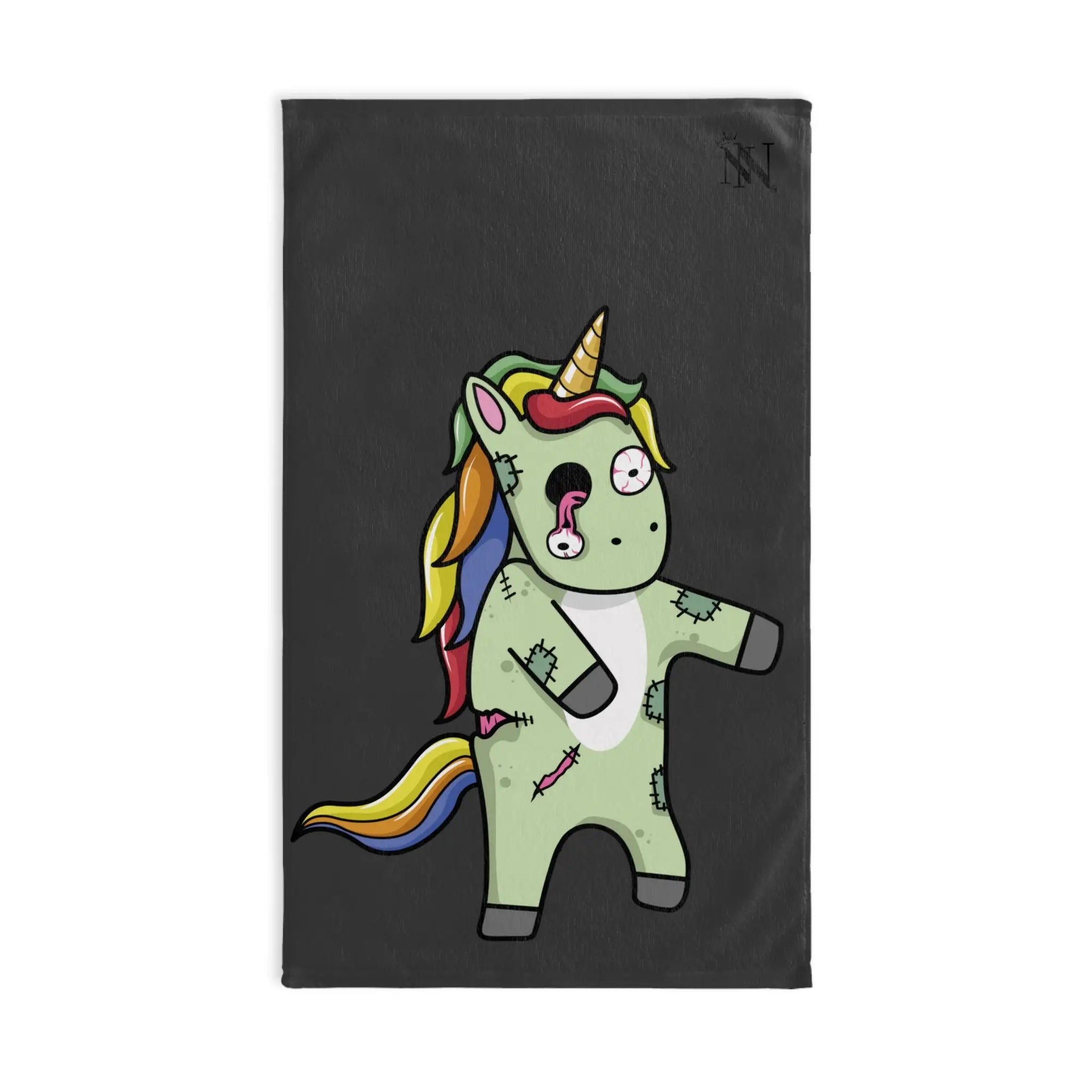 Zombie Unicorn Dark Grey | Mix & Match Original Fun-Flirty Lovers’ Towels