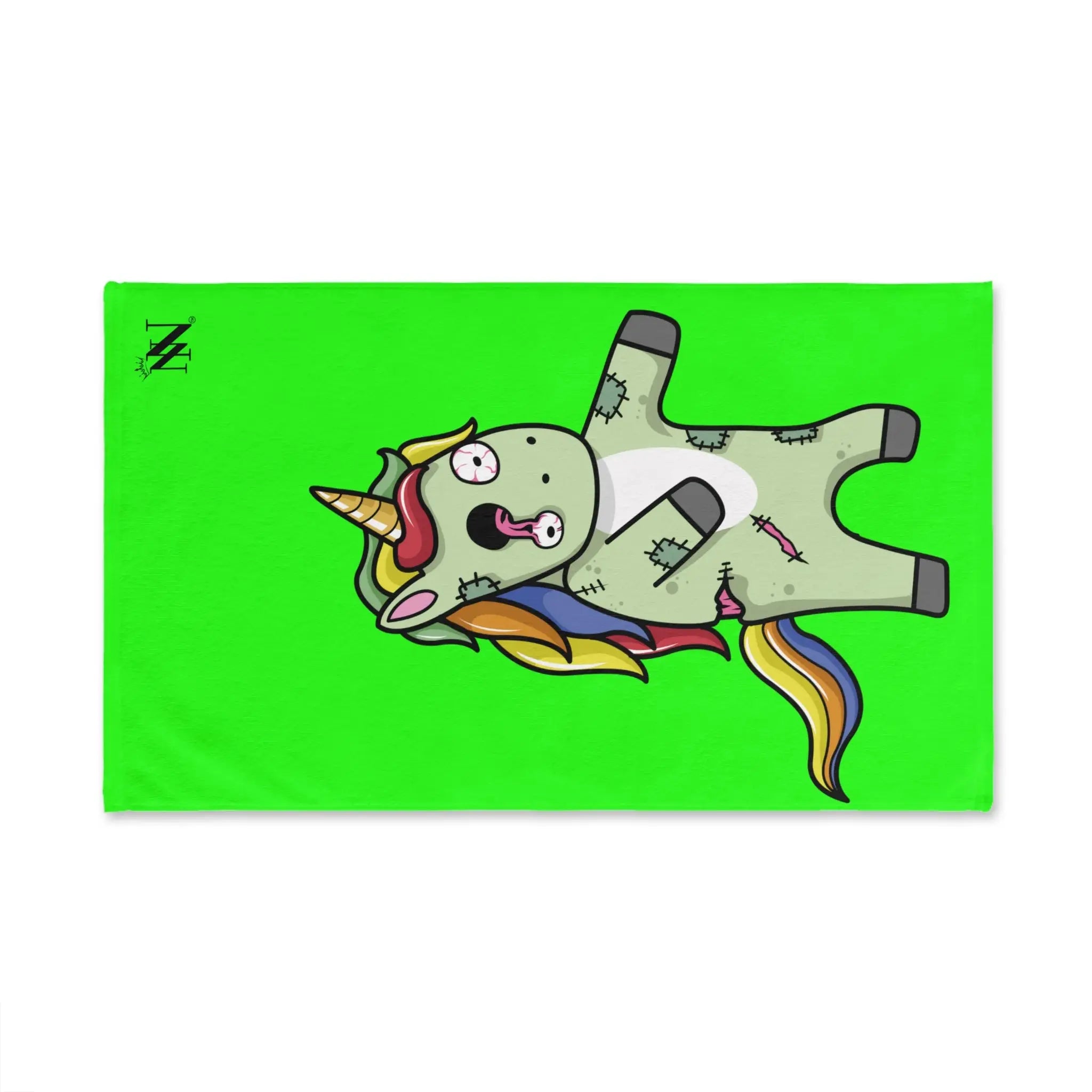 Zombie Unicorn Neon Green | Mix & Match Original Fun-Flirty Lovers’ Towels