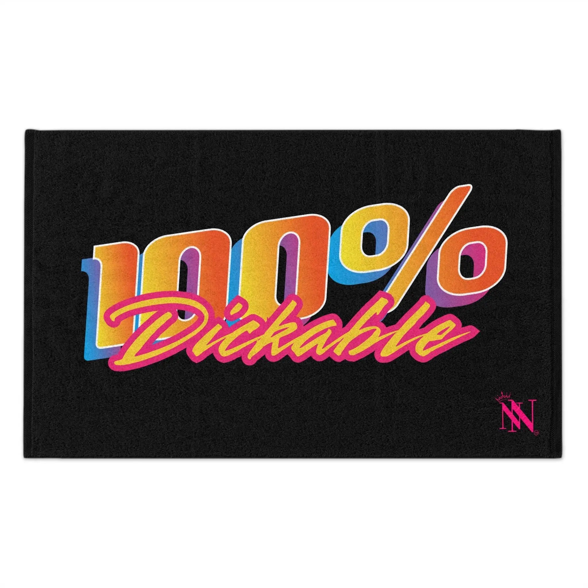 100% Dickable Black Mix & Match Soft Sex Towels | Flirty Lovers’ Gifts