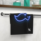 His Mustache Neon | Mix & Match Lils’ Fun-Flirty Lovers’ Towels