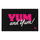 Yum and Yum! Black Mix & Match Soft Sex Towels | Flirty Lovers’ Gifts