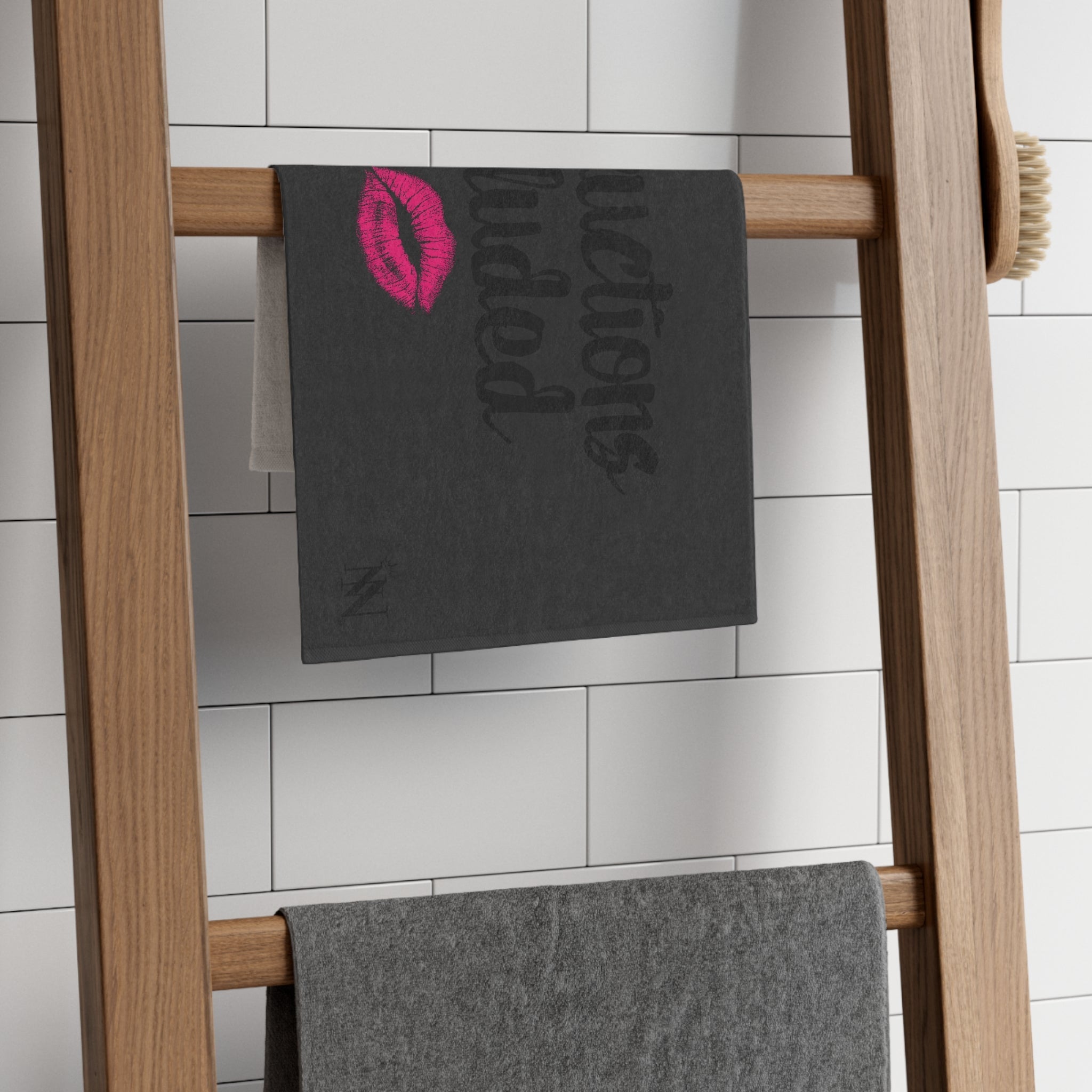 Instructions Included Dark Grey | Mix & Match Soft Fun-Flirty Lovers’ Towels