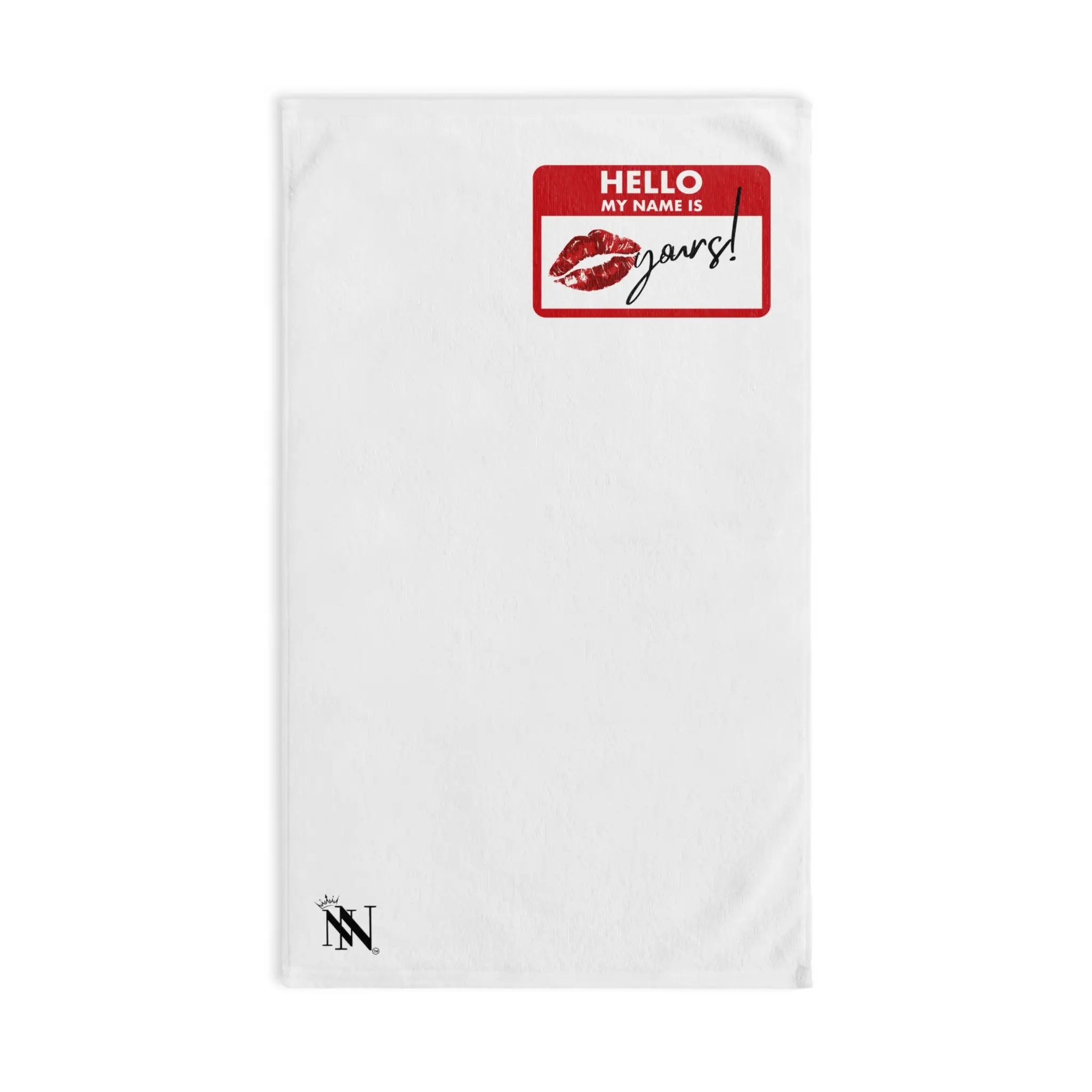 Hello My Name Is Yours! Tag | Mix & Match Original Fun-Flirty Lovers’ Towels