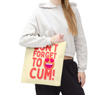 Don’t Forget to Cum! Heart Eyes Emoji | Mix & Match Fun-Flirty Lovers’ Totes