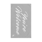 Simply You’re Welcome Silver | Nectar Napkins Classic Fun-Flirty Colored Towels