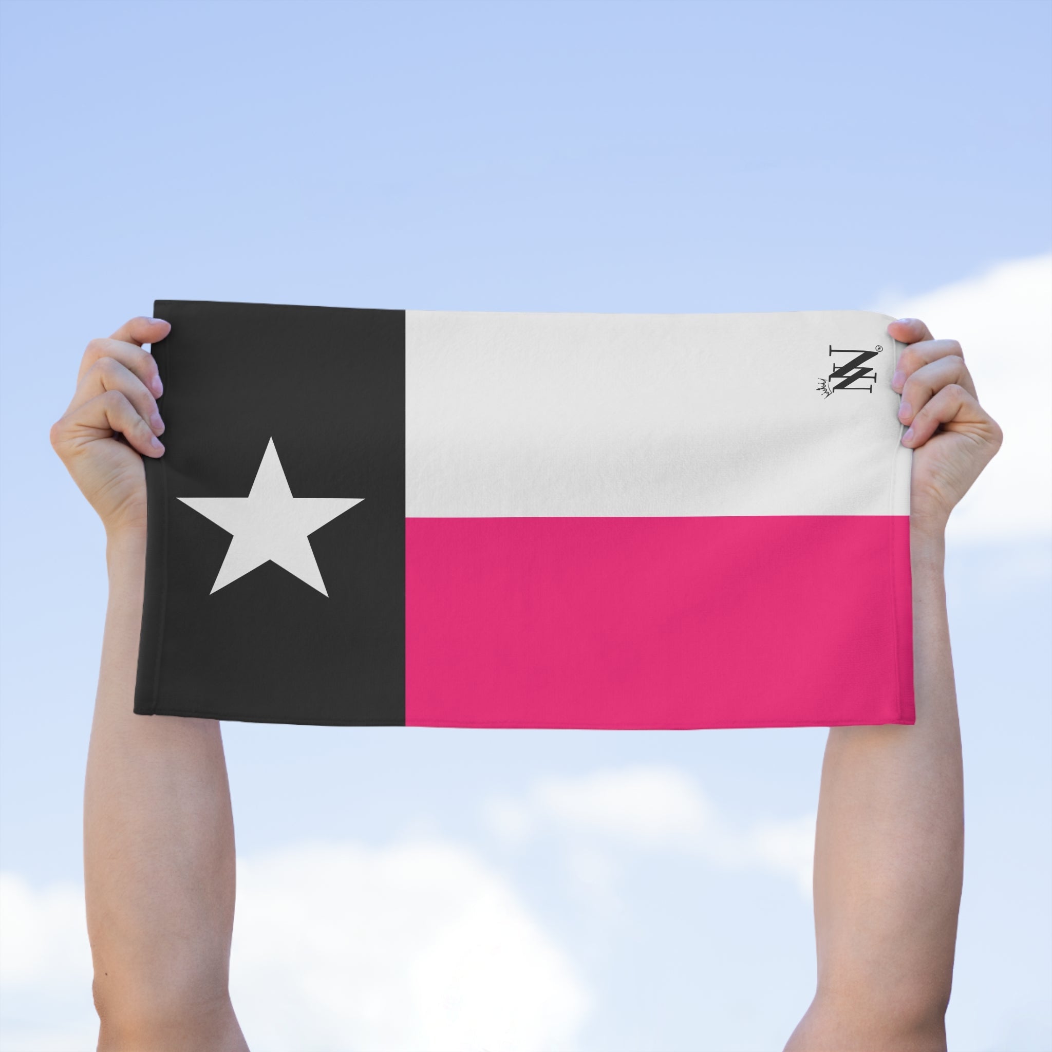 Signature Pink & Black Texas Flag Microfiber Towel
