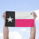 Signature Pink & Black Texas Flag Microfiber Towel