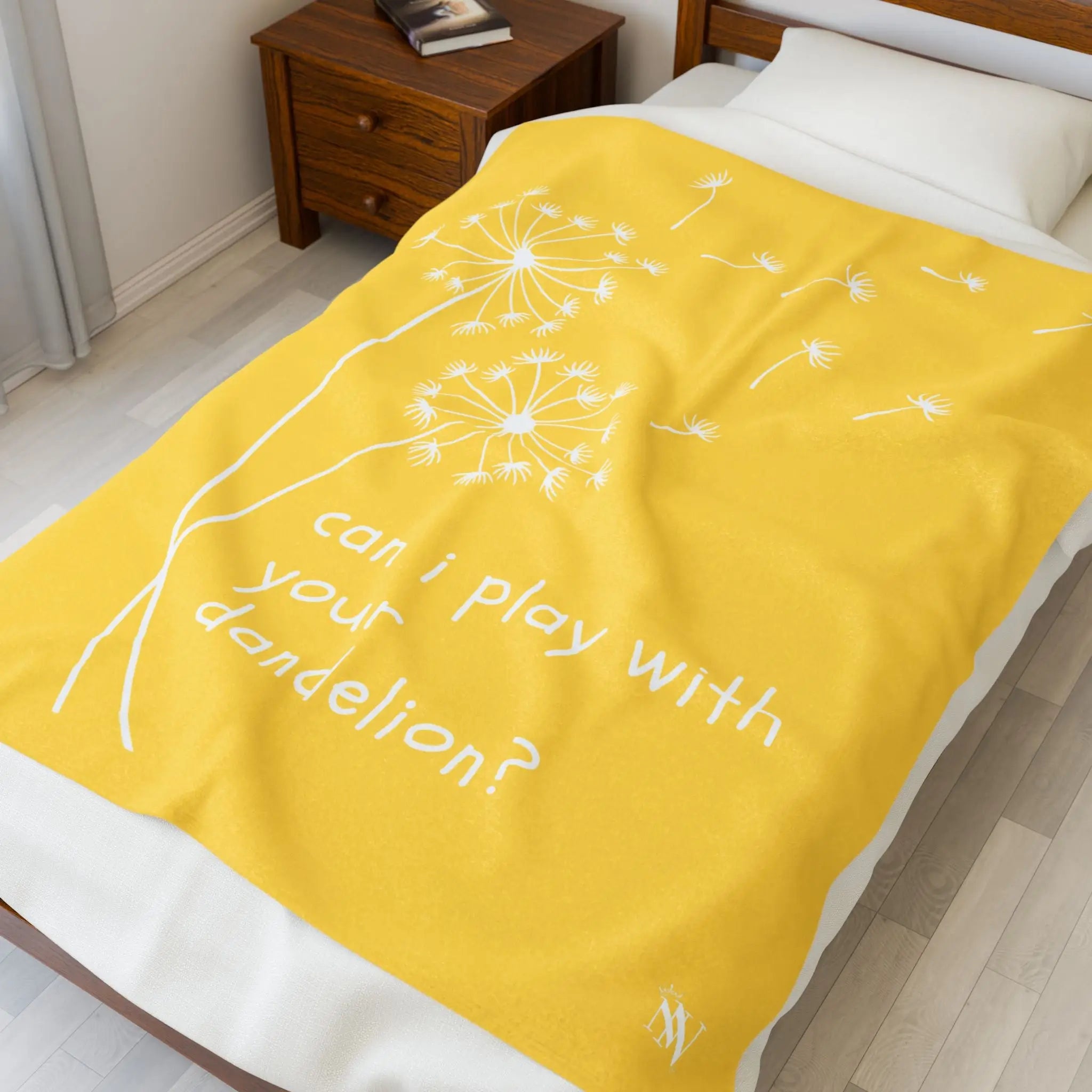 Can I Play With Your Dandelion? | Mix & Match Velveteen Fun-Flirty Lovers’ Blankets