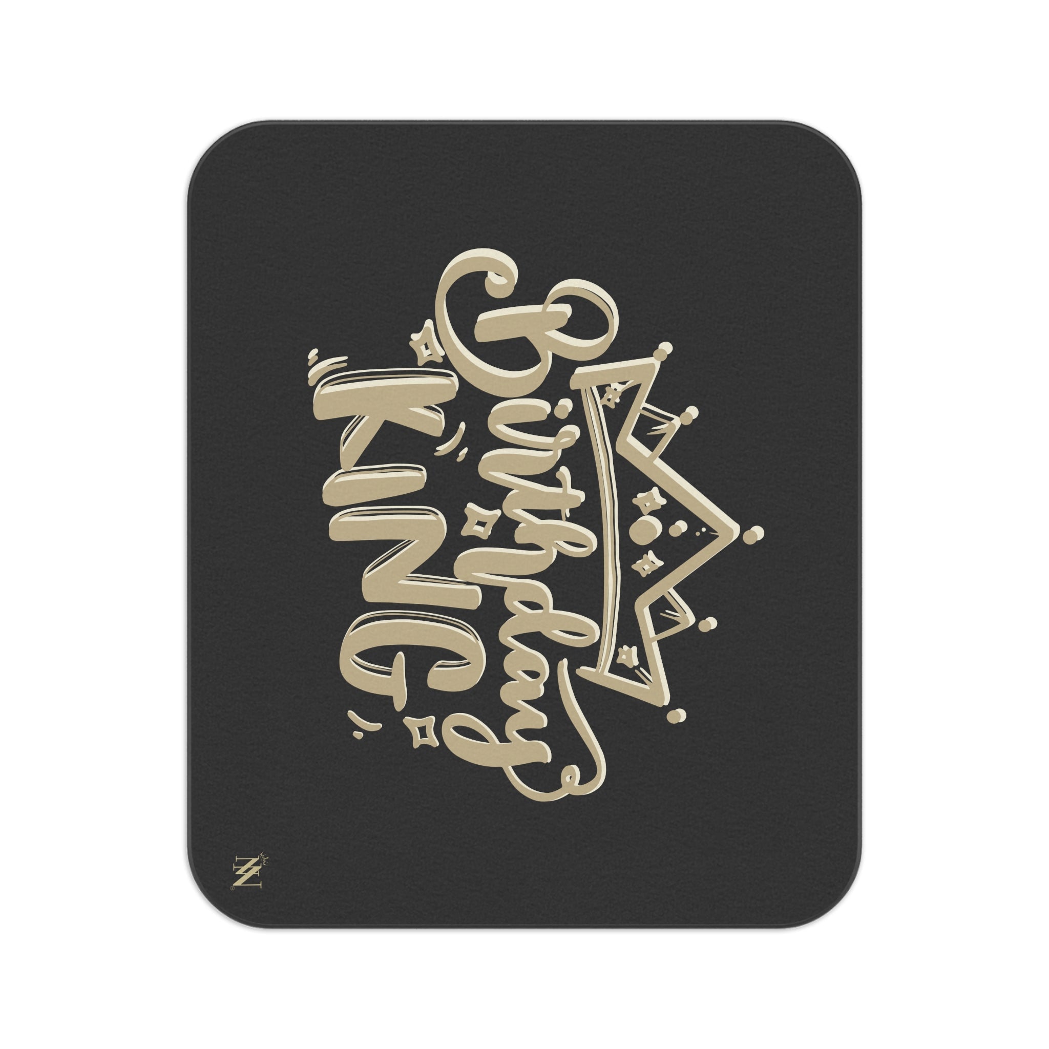 Gold Crown Birthday King | Mix Match Fun-Flirty Lovers’ Water-Resistant Blankets