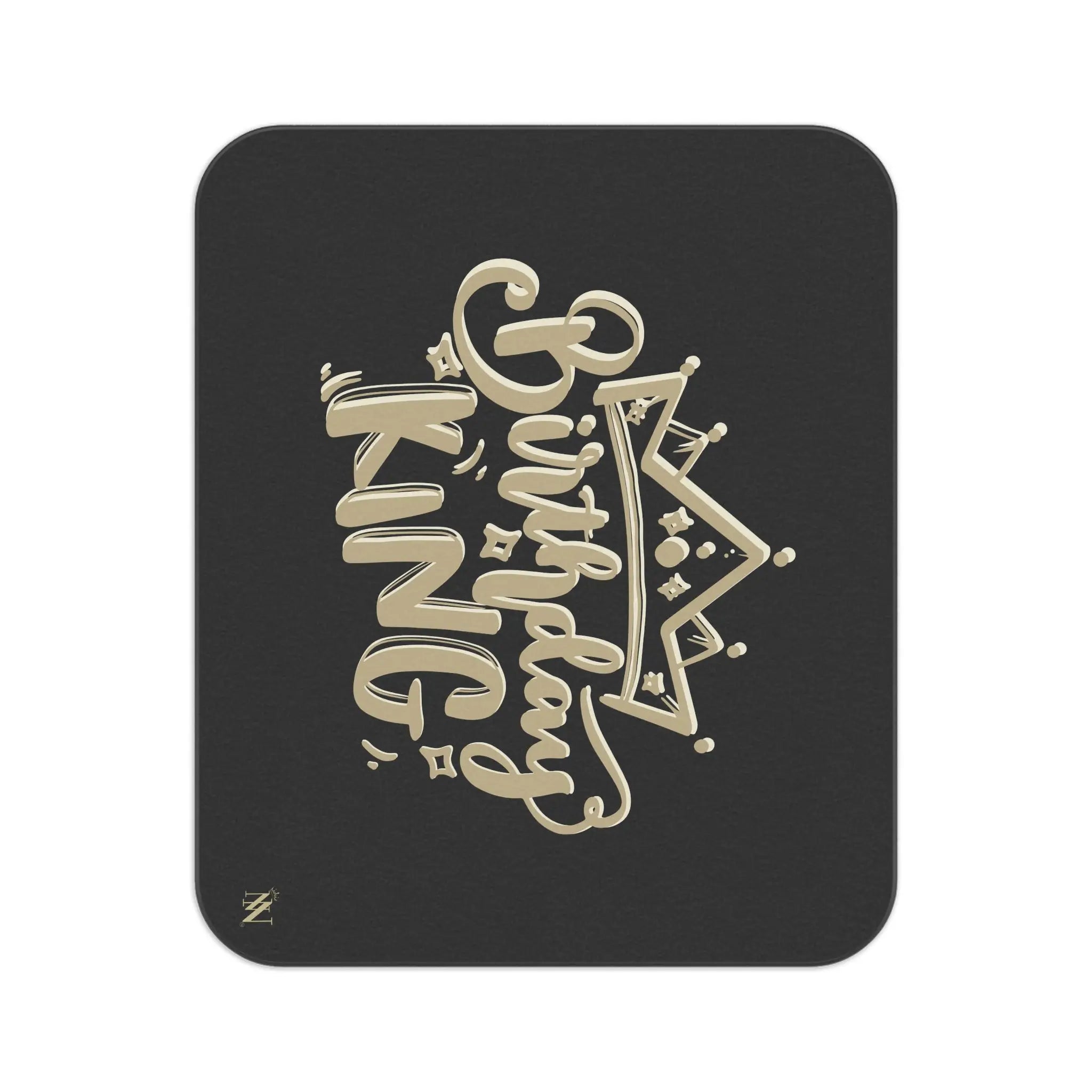 Gold Crown Birthday King | Mix Match Fun-Flirty Lovers’ Water-Resistant Blankets