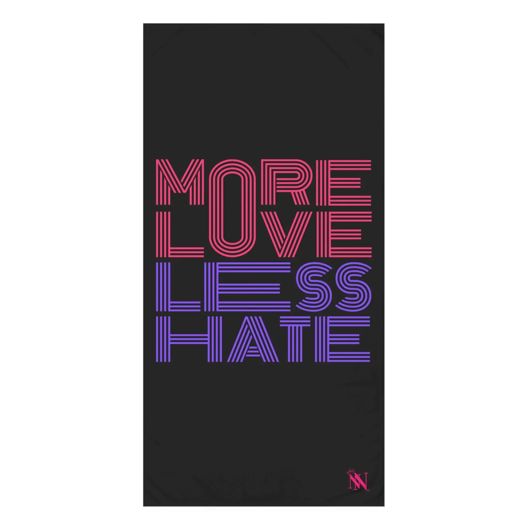 More Love Less Hate Extra Large Towel for Sex