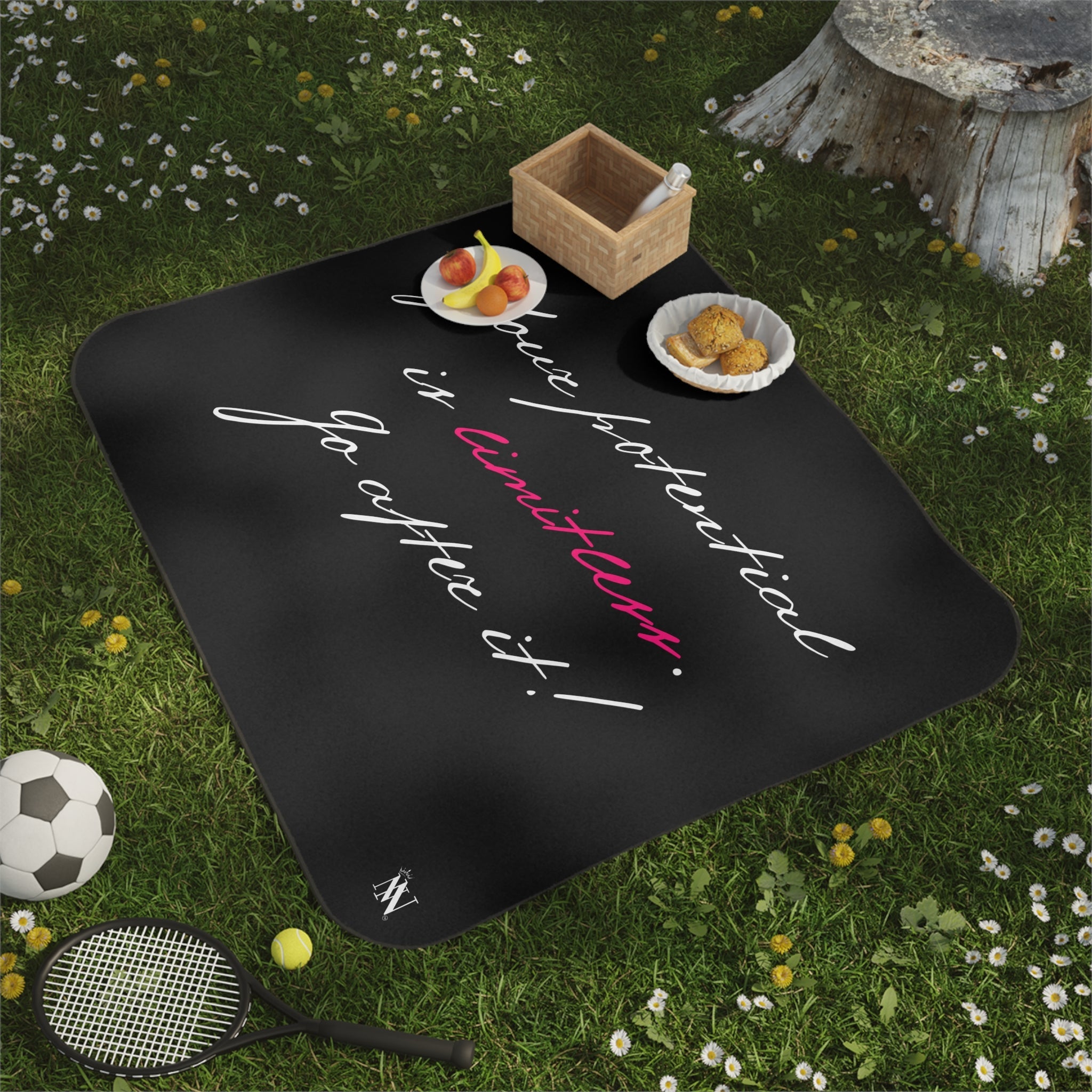 Your Potential is Limitless | Mix Match Fun-Flirty Lovers’ Water-Resistant Blankets