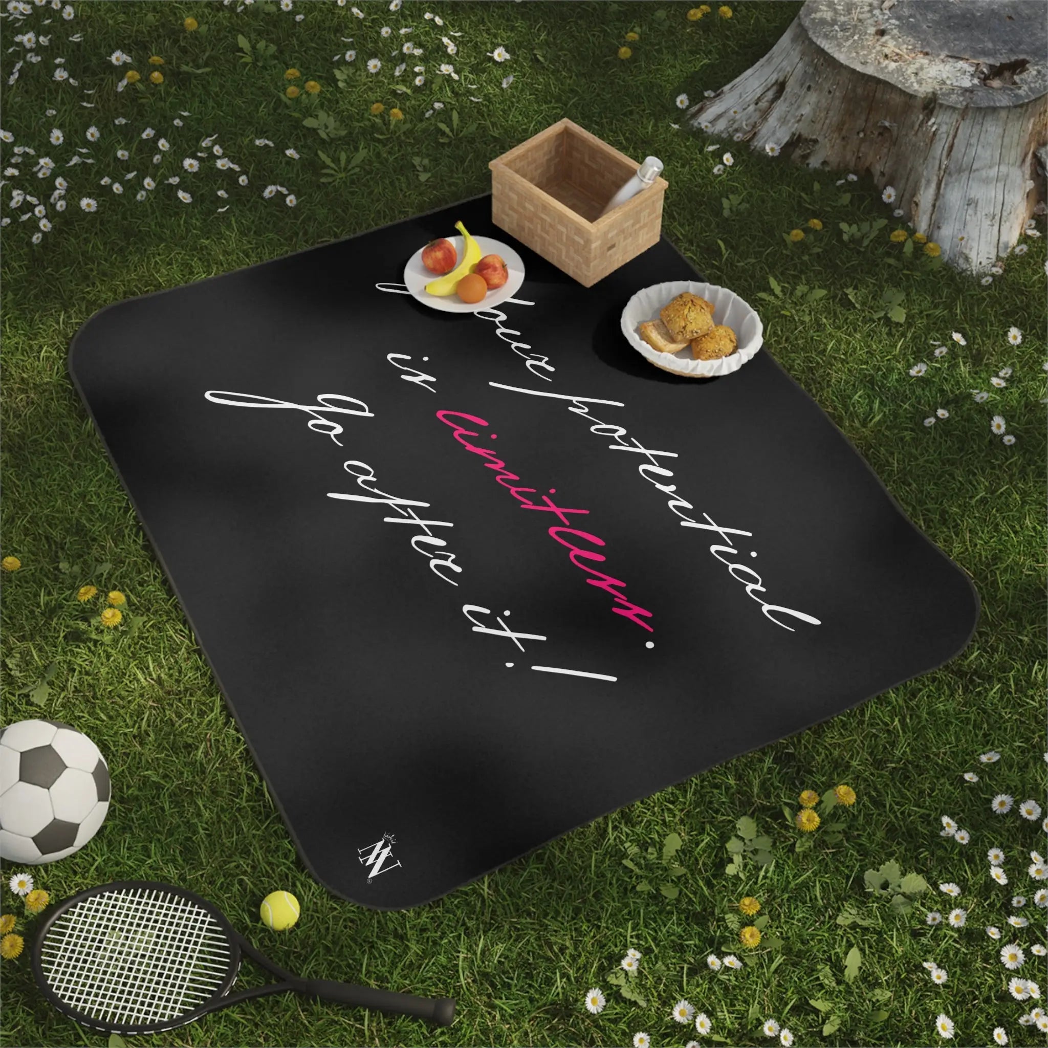 Your Potential is Limitless | Mix Match Fun-Flirty Lovers’ Water-Resistant Blankets