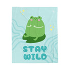Stay Wild Cute Frog | Mix & Match Soft Fun-Flirty Lovers’ Blankets