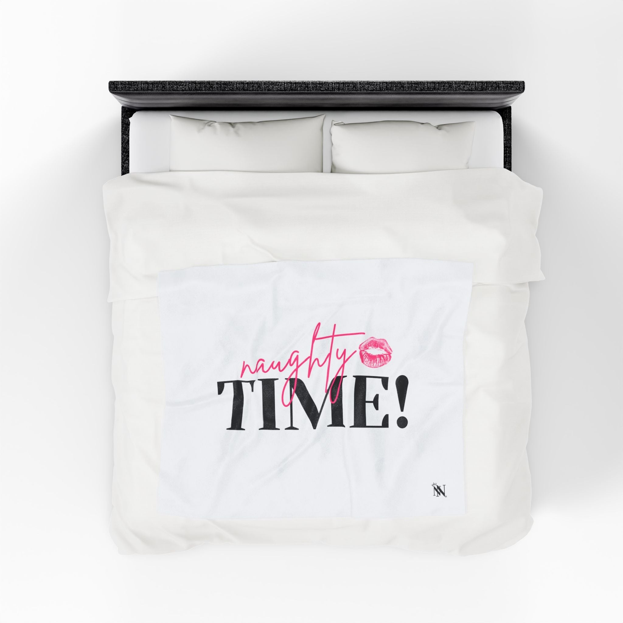 Naughty Time! With a Kiss | Mix & Match Soft Fun-Flirty Lovers’ Blankets