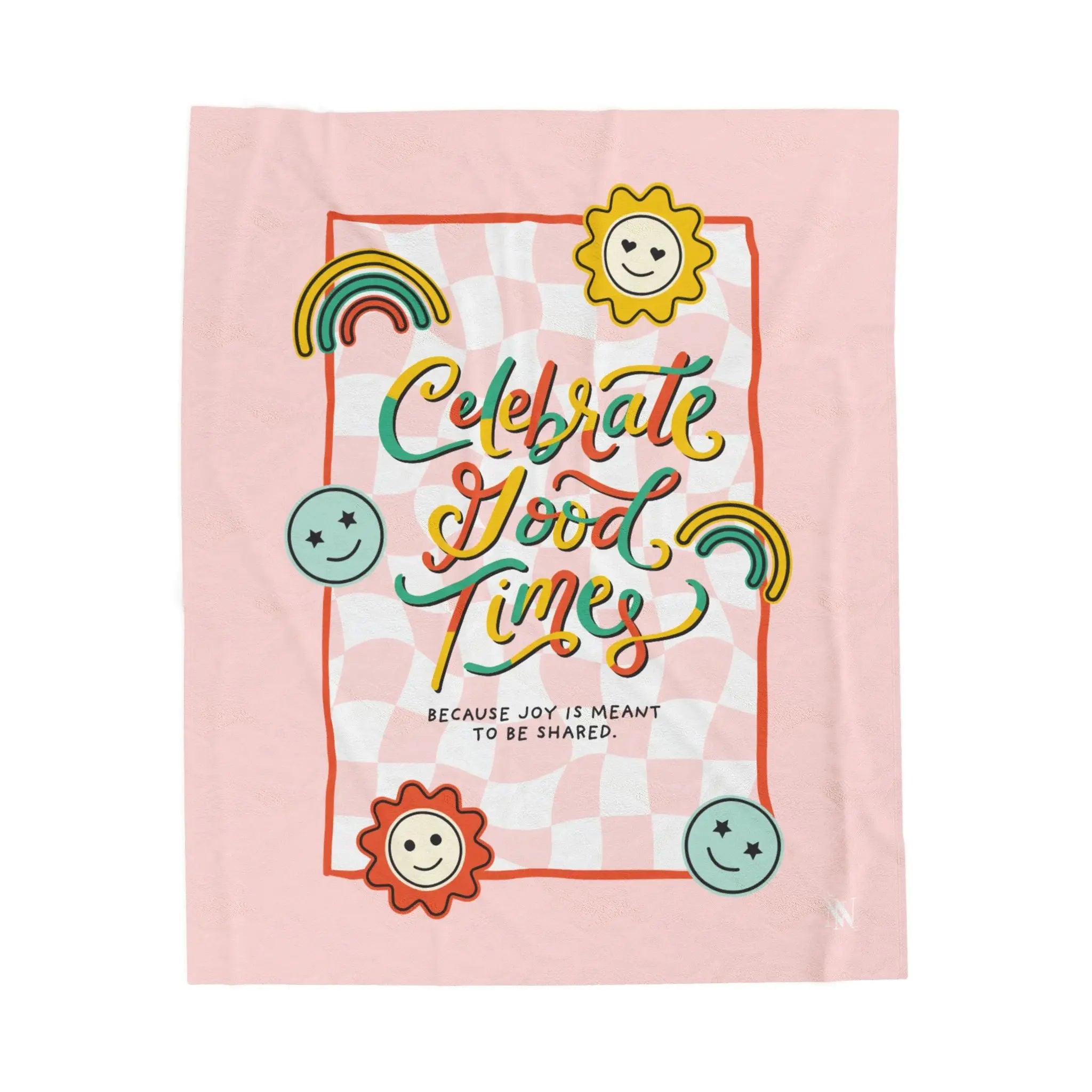 Celebrate Good Times Retro Blanket