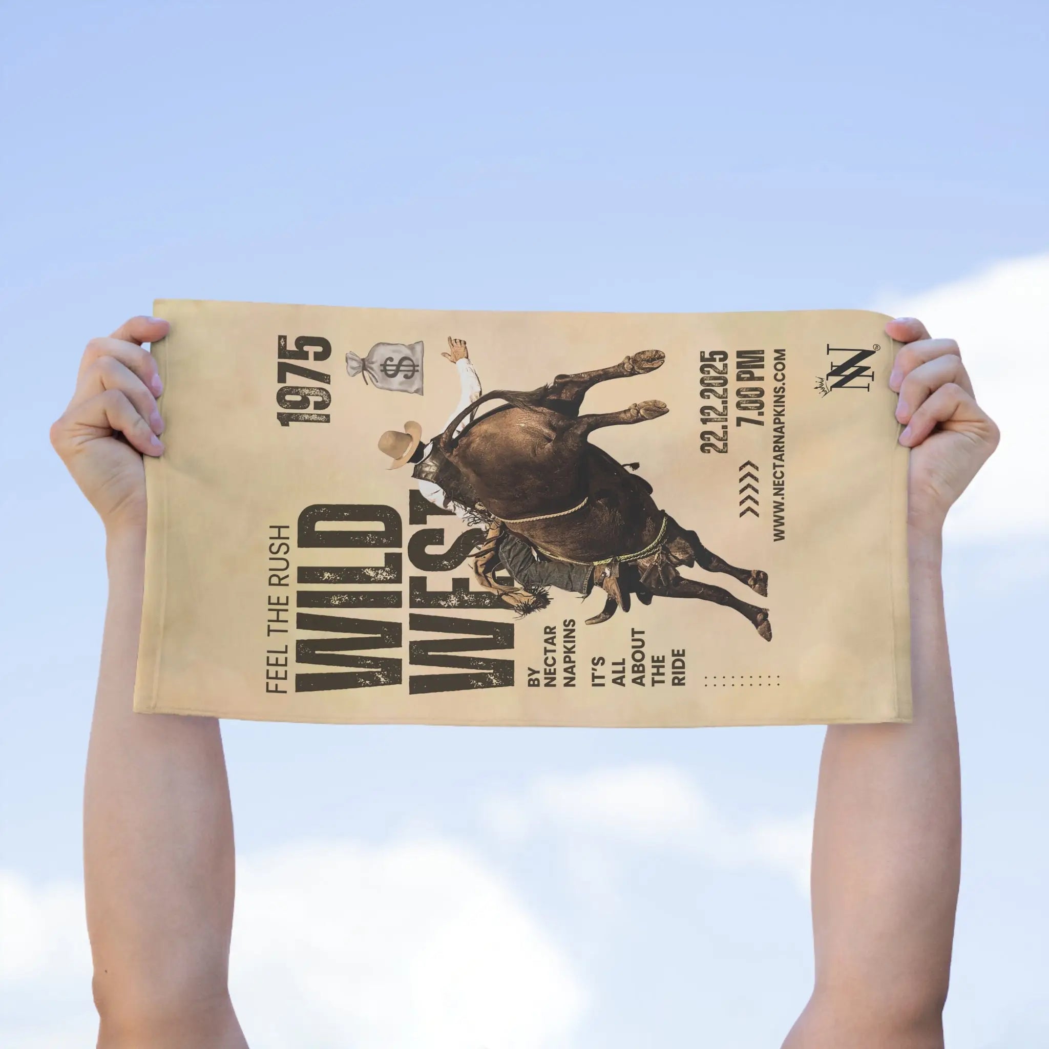 Wild West Poster | Mix & Match Soft Fun-Flirty Lovers’ Towels